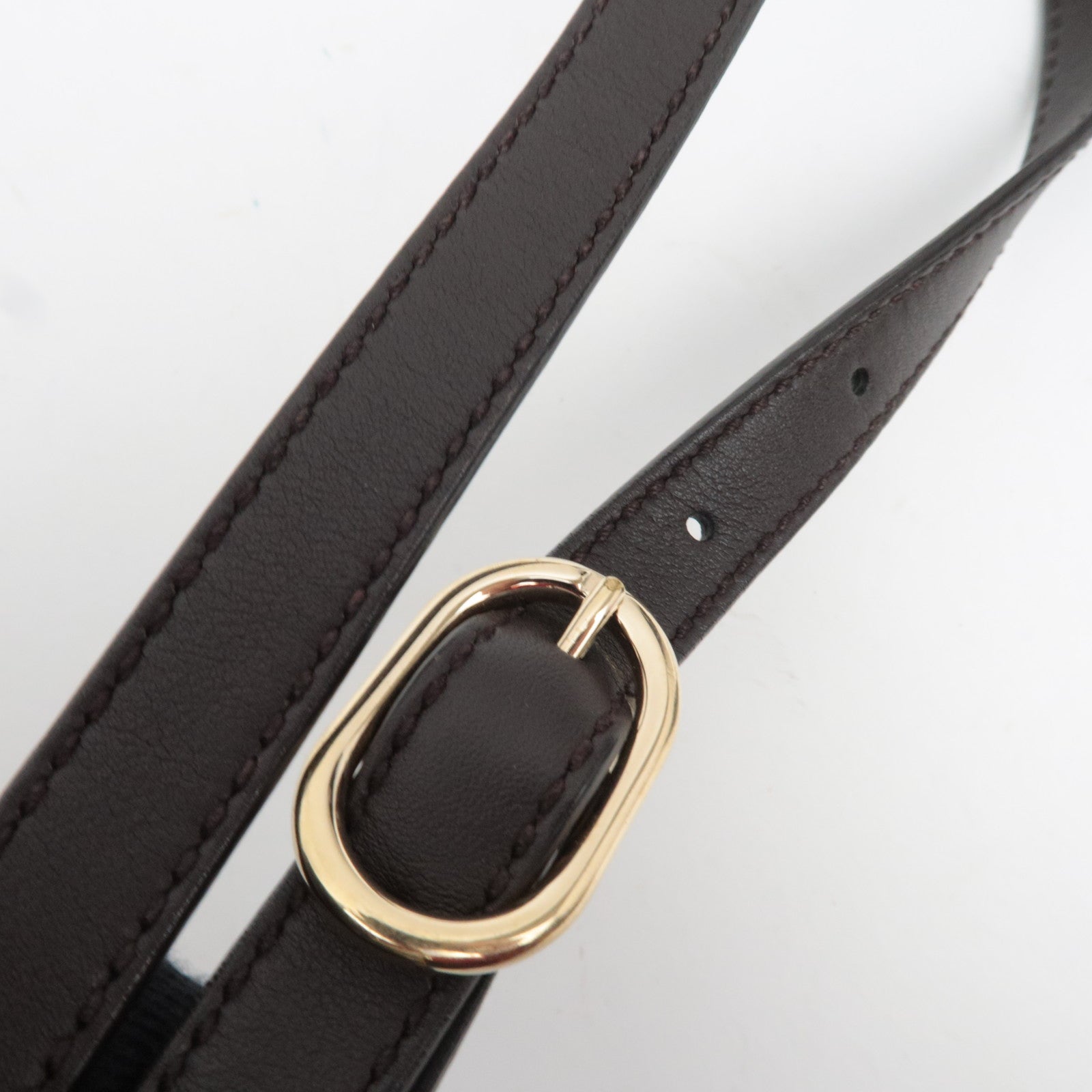 GUCCI 2Way Tote Bag GG Supreme Leather Beige Brown 388929 *Strap