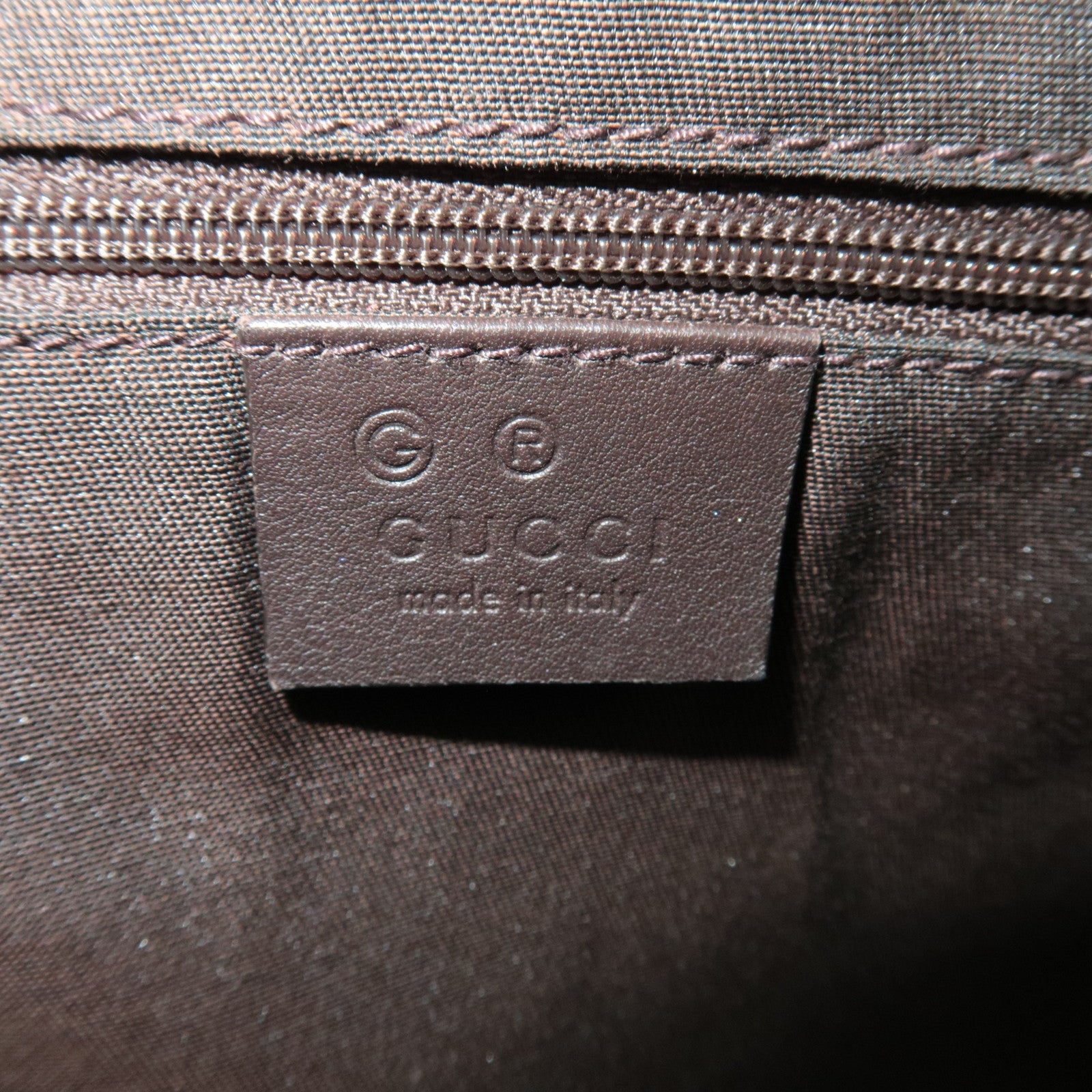 GUCCI 2Way Tote Bag GG Supreme Leather Beige Brown 388929 *Strap