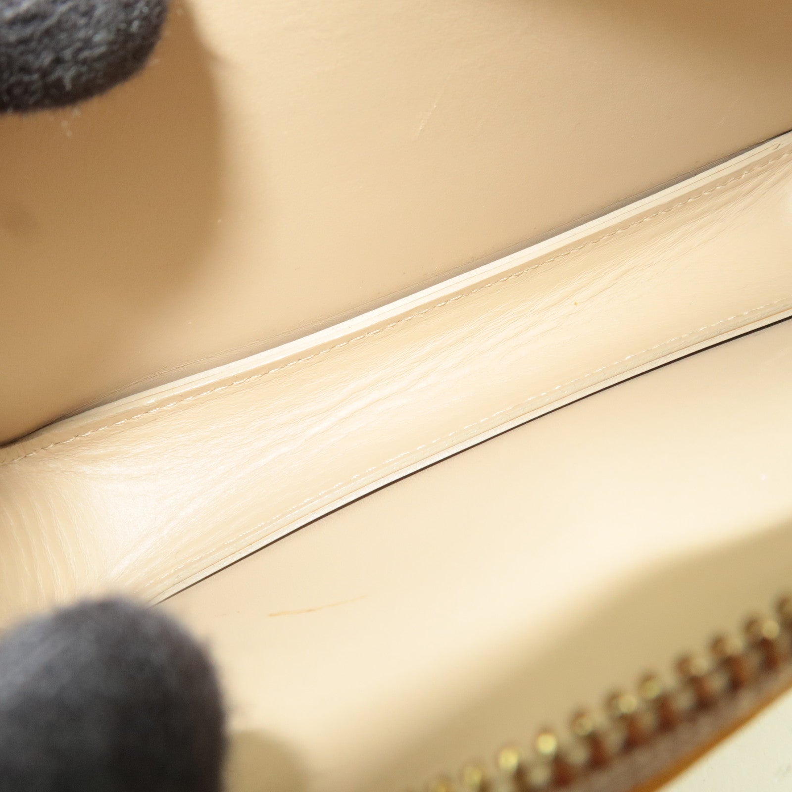 Louis Vuitton Monogram Vernis Lexington Handbag Beige M91010 VI1929 *Dust bag