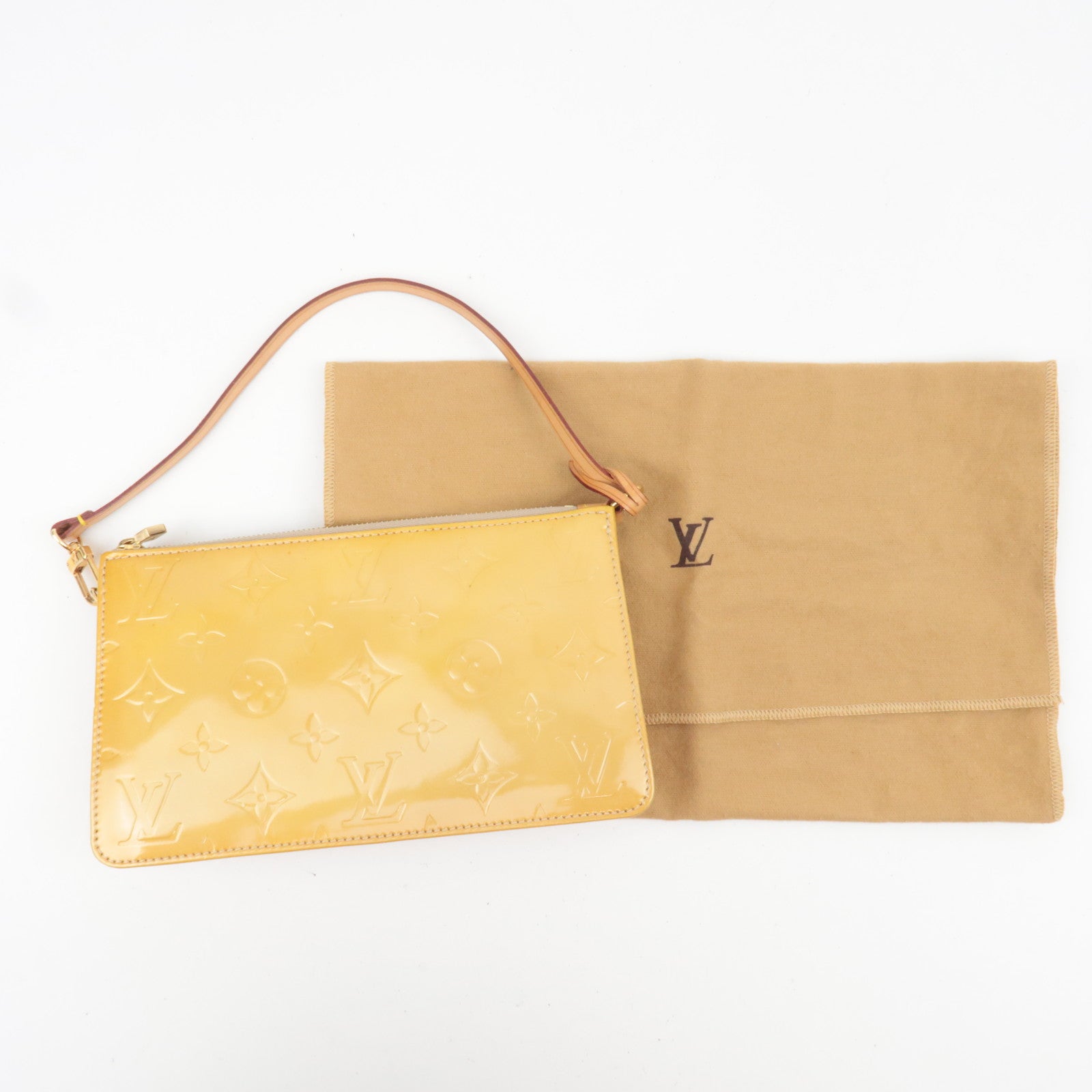 Louis Vuitton Monogram Vernis Lexington Handbag Beige M91010 VI1929 *Dust bag