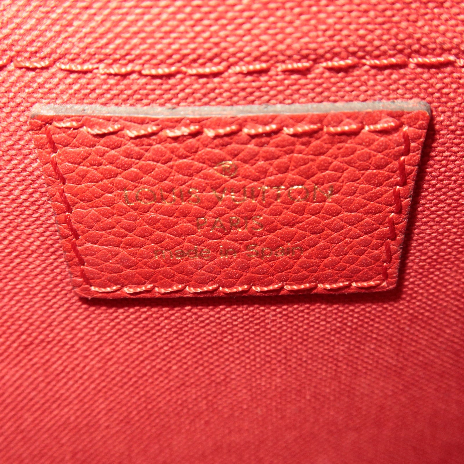 Louis Vuitton Monogram Pallas Clutch Shoulder Bag Cerise M41638 GI4156 *Dust bag, Strap