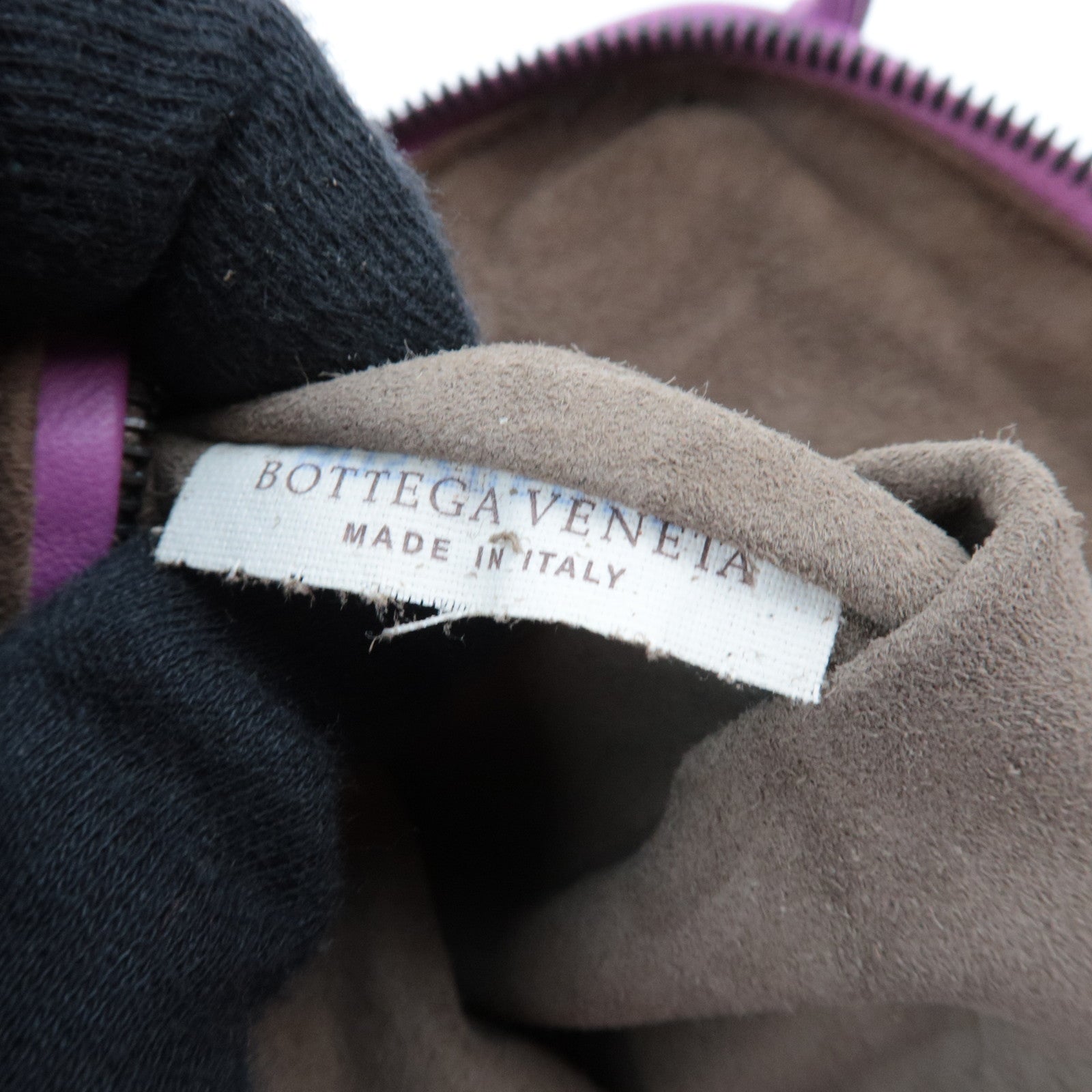 BOTTEGA VENETA Intrecciato Shoulder Bag Leather Purple *Dust bag, Mirror