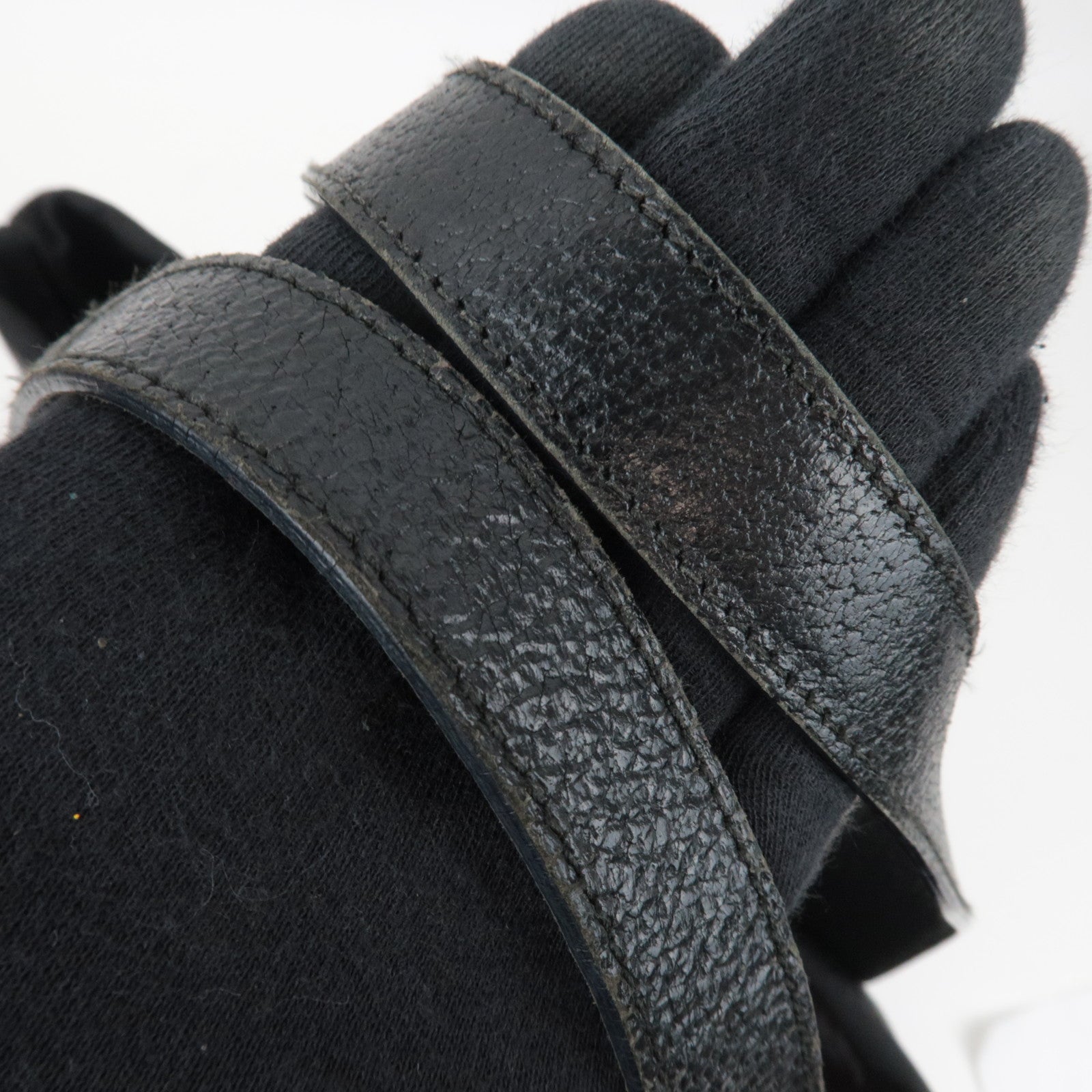 BVLGARI Logomania Tote Bag Canvas Leather Black *Dust bag, Pouch