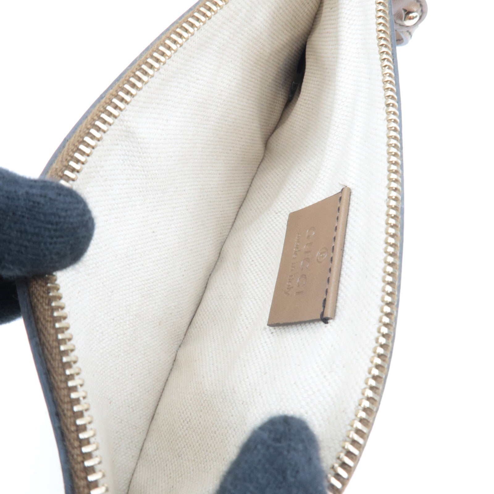 GUCCI Tote Bag GG Canvas Leather Beige Brown 269878 *Dust bag, Pouch