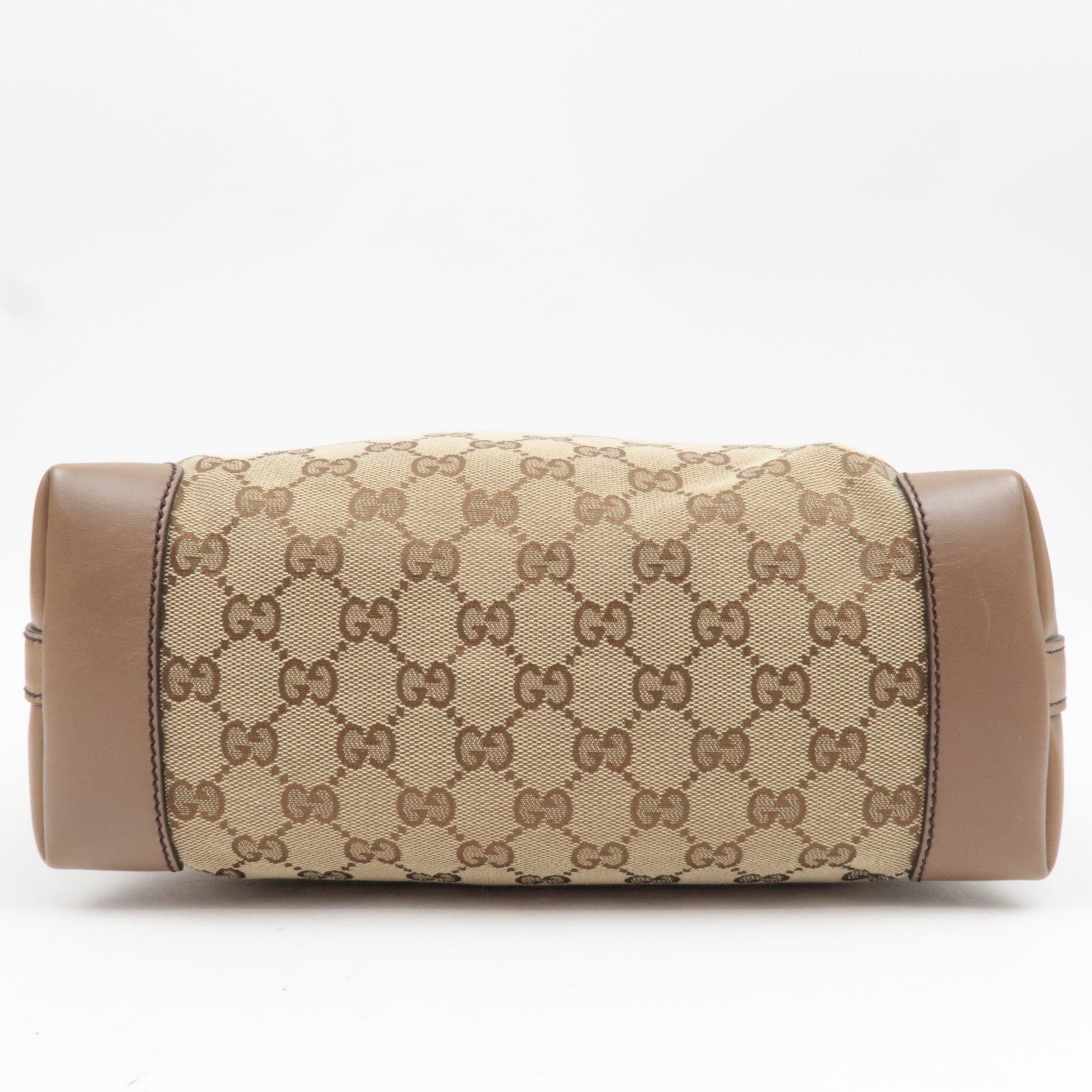 GUCCI Tote Bag GG Canvas Leather Beige Brown 269878 *Dust bag, Pouch