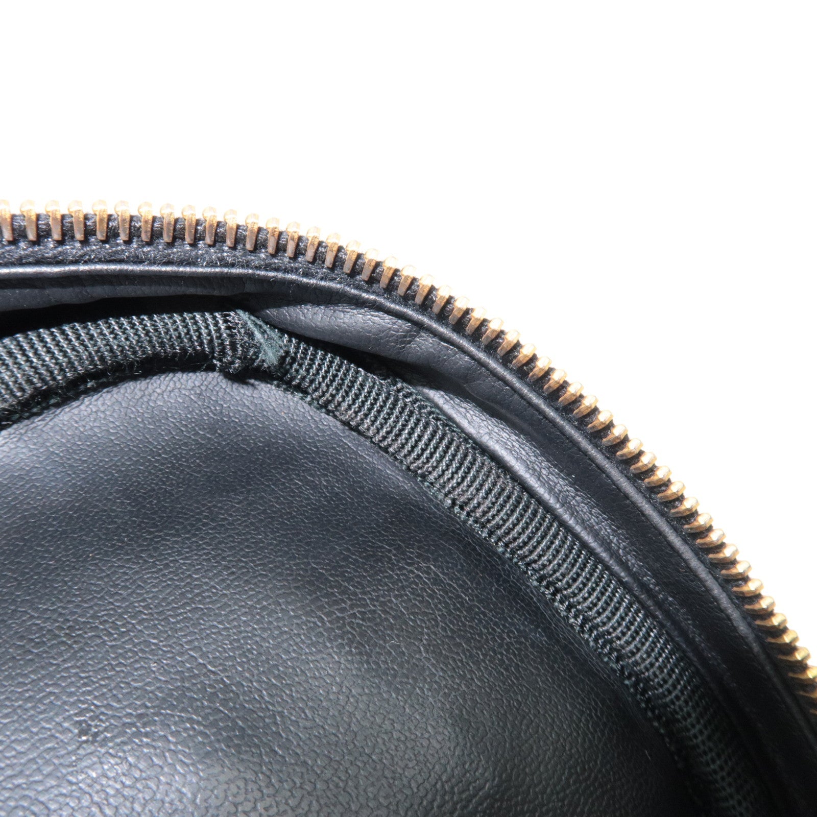 CHANEL Cocomark Vanity Bag Caviarskin Black Gold HDW A01997 3325954 *G card