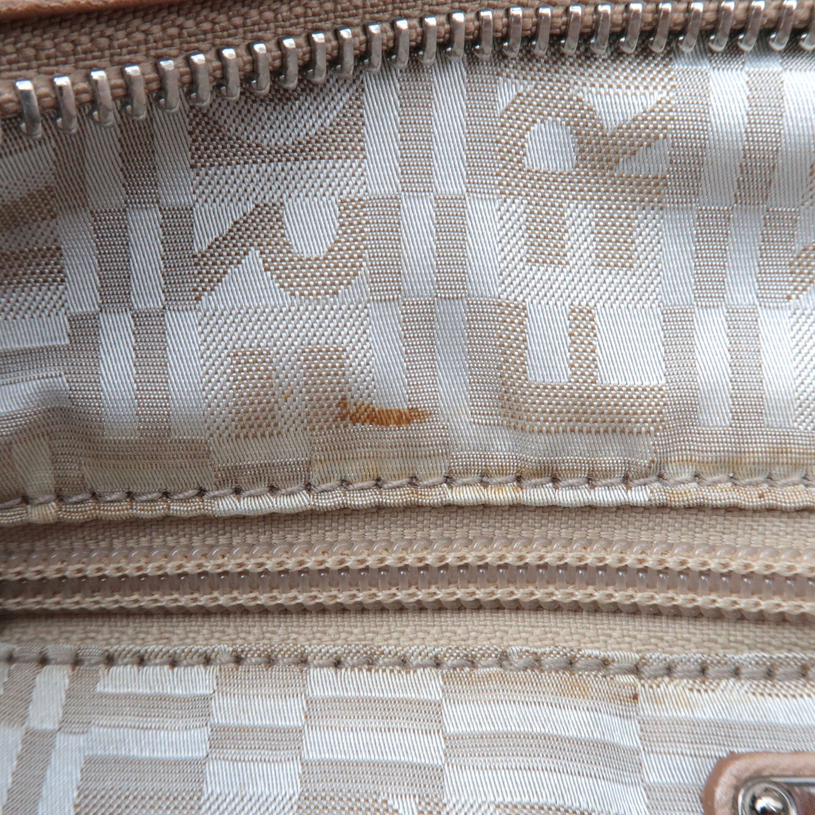 Ferragamo Gancini Shoulder Bag Leather Pink Beige