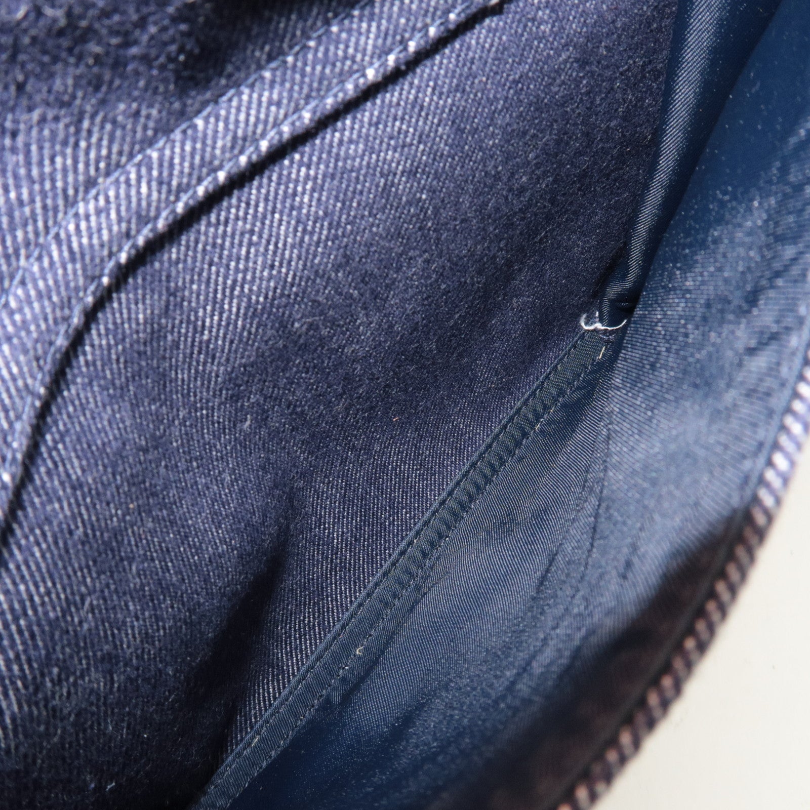 GUCCI Children's Backpack Denim Leather Navy Green Yellow 705169 *Dust bag