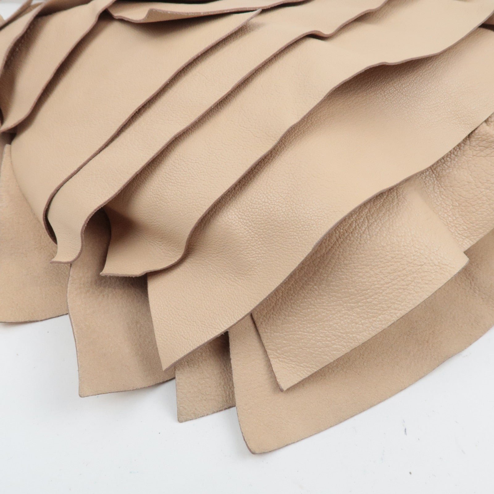 SAINT LAURENT YSL Saint Tropez Leather Shoulder Bag Beige 129132