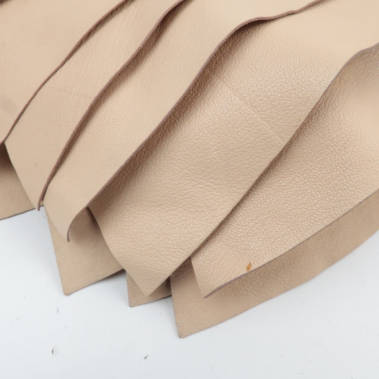 SAINT LAURENT YSL Saint Tropez Leather Shoulder Bag Beige 129132