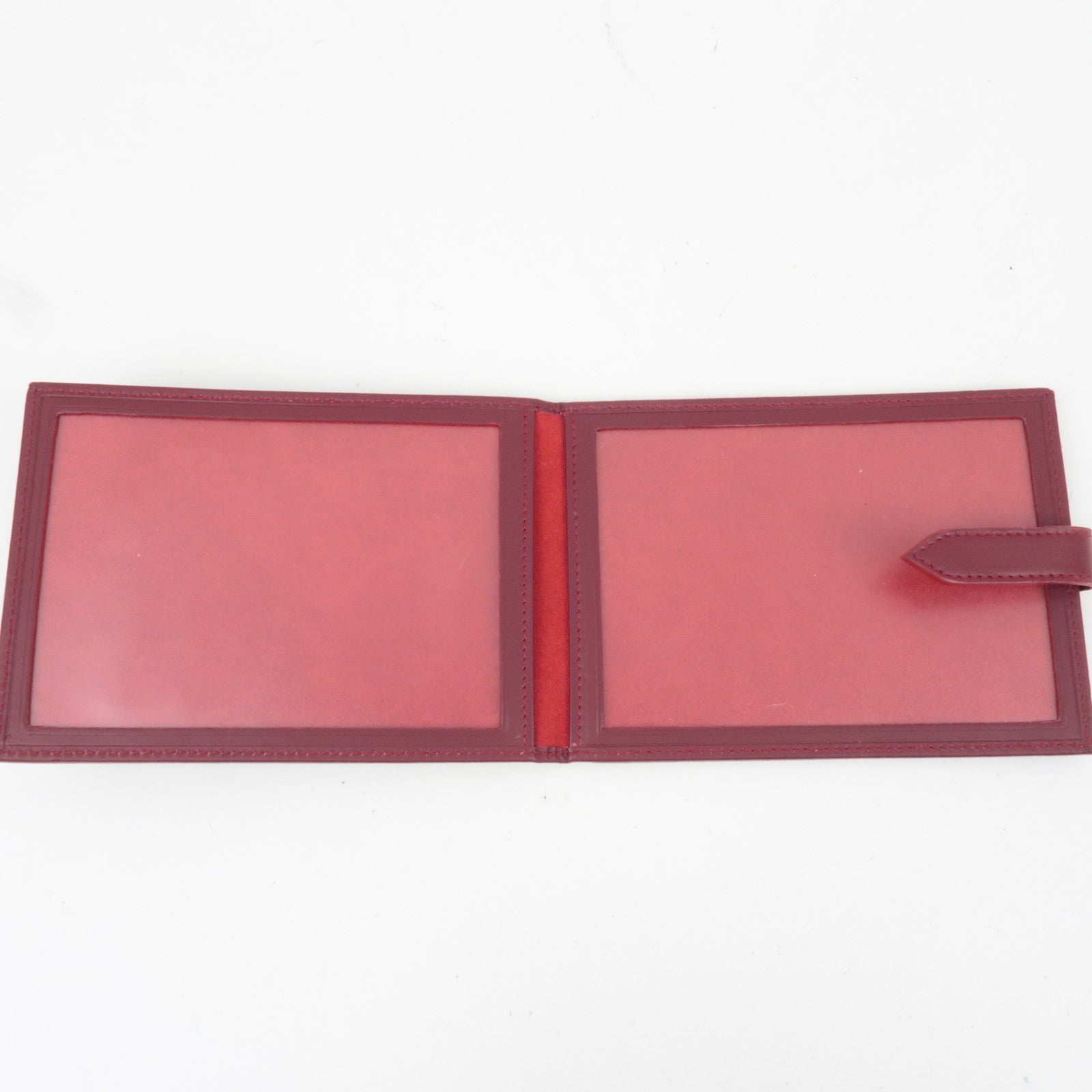 Ferragamo Gancini Leather Photo Case Bordeaux *Box