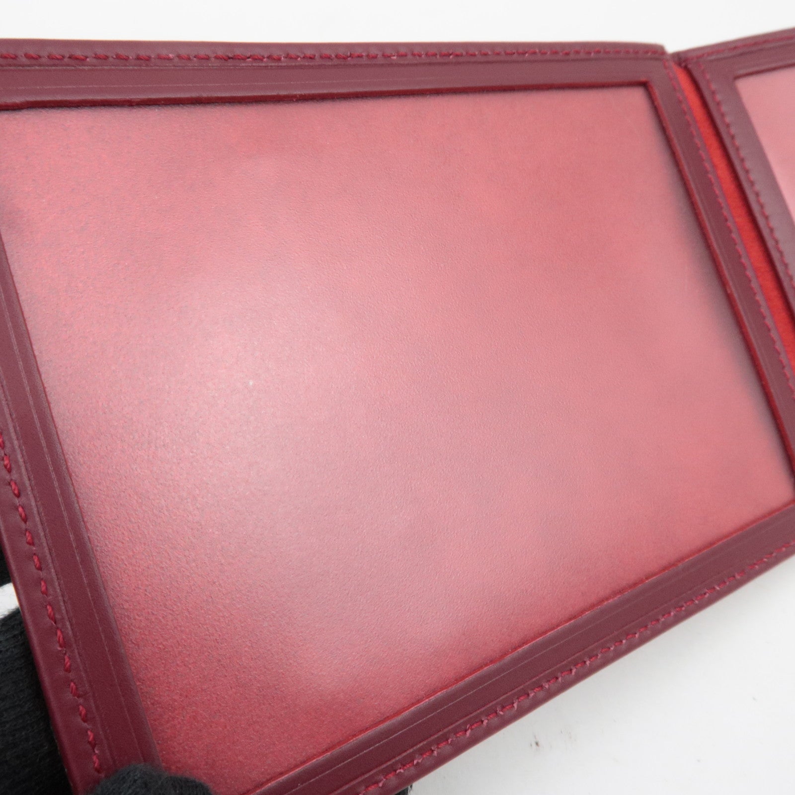 Ferragamo Gancini Leather Photo Case Bordeaux *Box