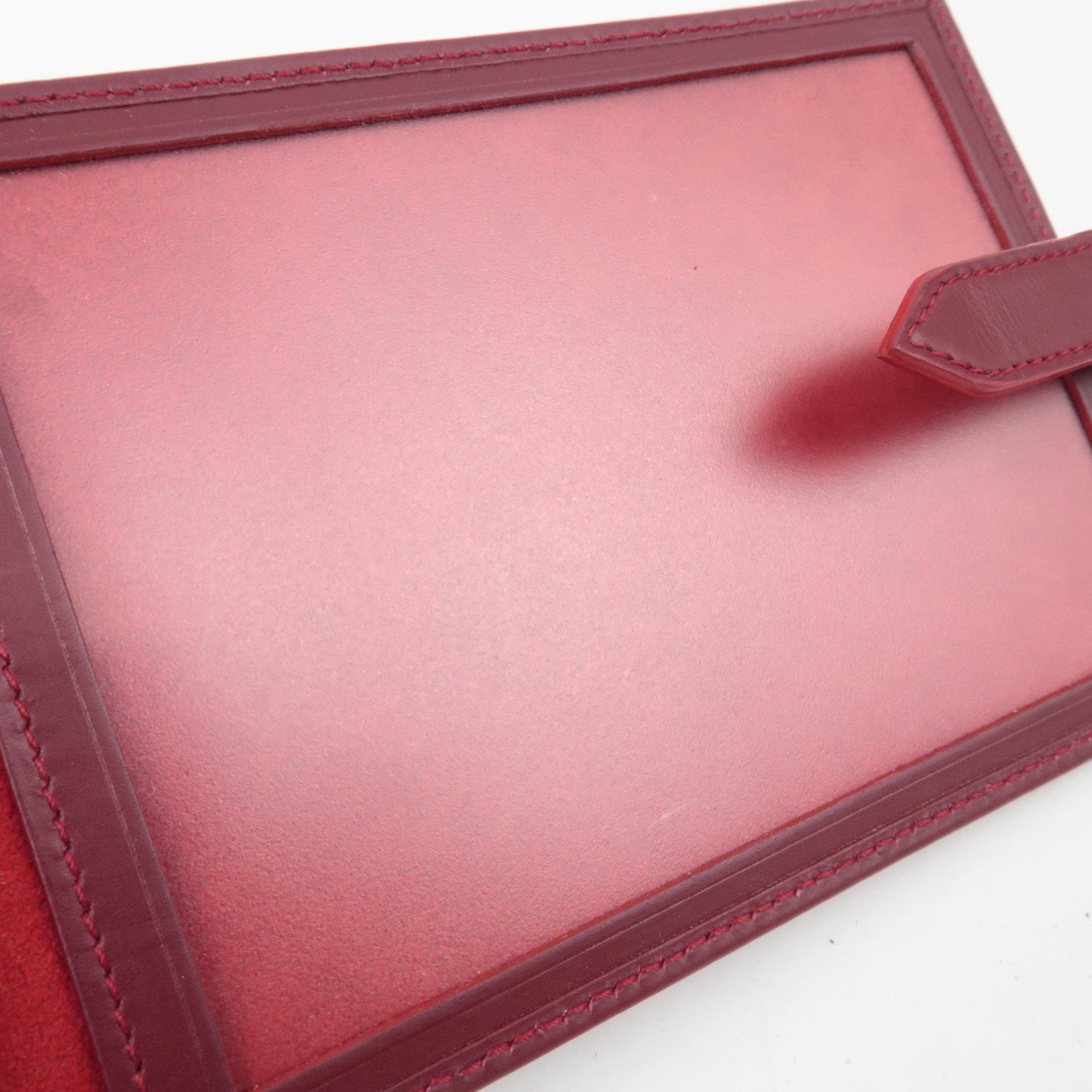 Ferragamo Gancini Leather Photo Case Bordeaux *Box