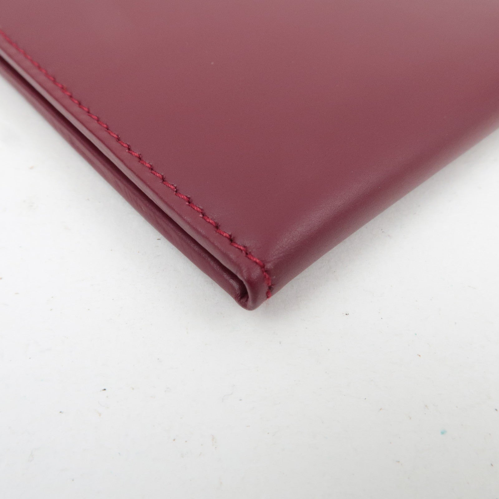 Ferragamo Gancini Leather Photo Case Bordeaux *Box