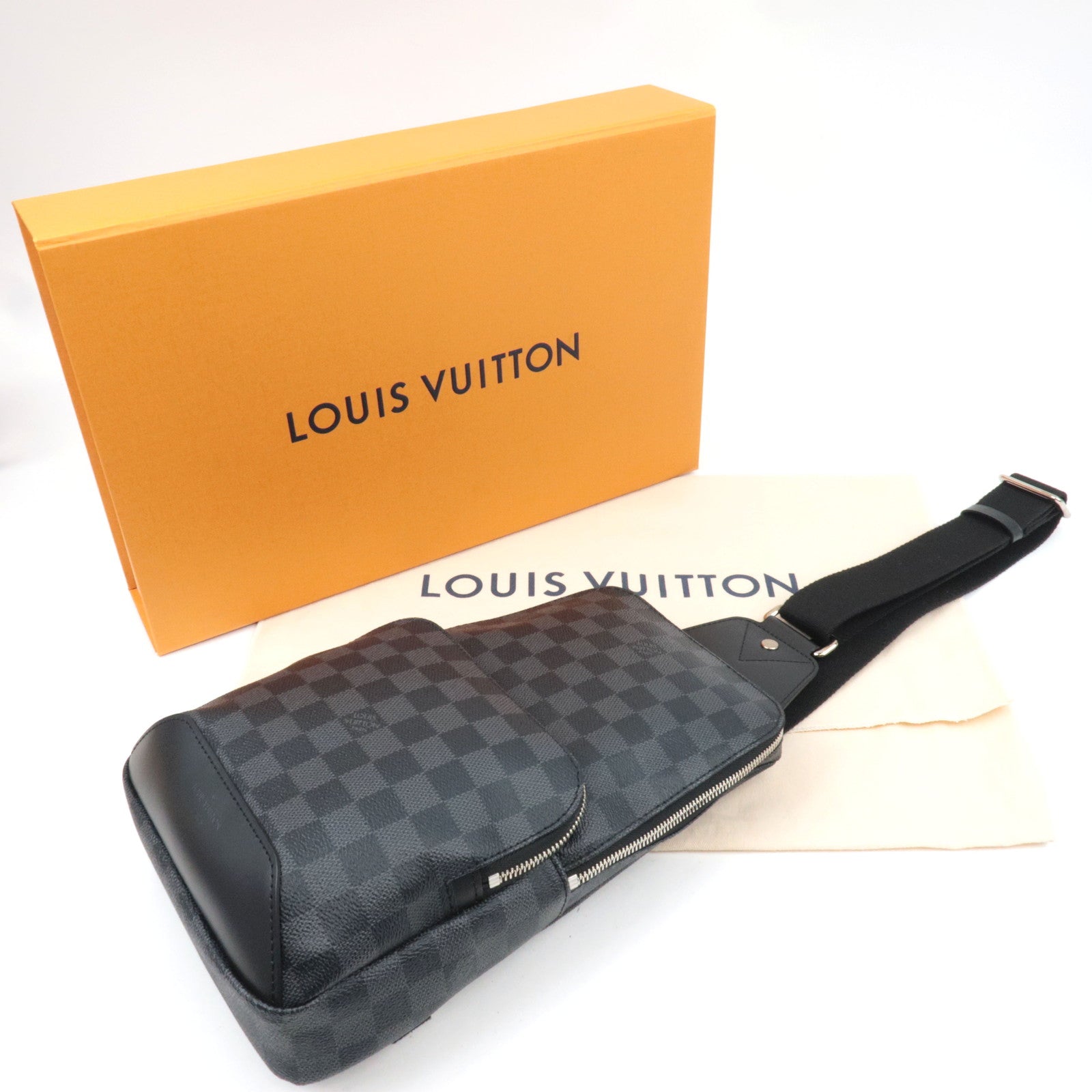 Louis Vuitton Damier Graphite Avenue Sling Bag N41719 MB3199 *Box, Dust bag