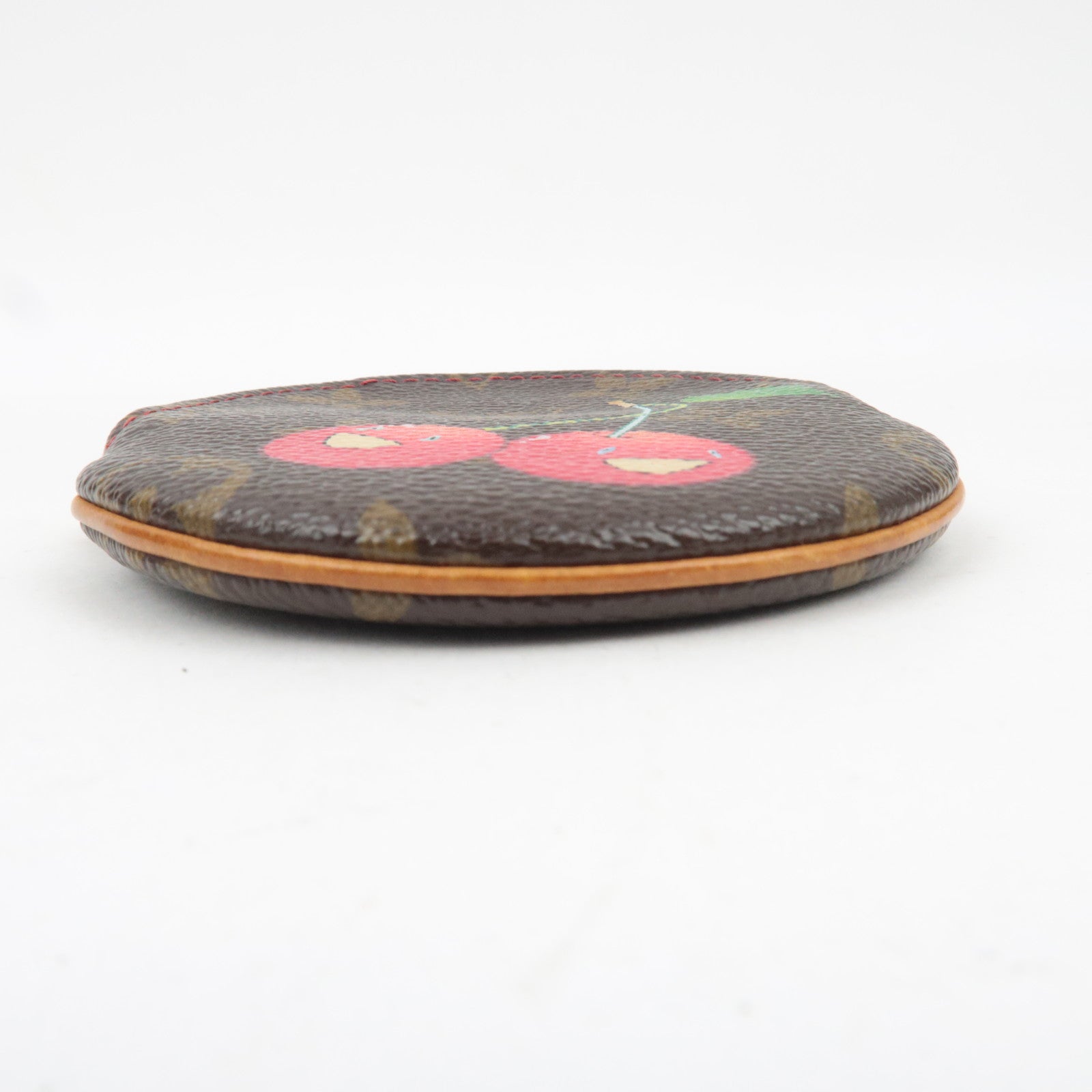 Louis Vuitton Monogram Cherry Porte Monnaie Rond Coin Case M95043 CT0015