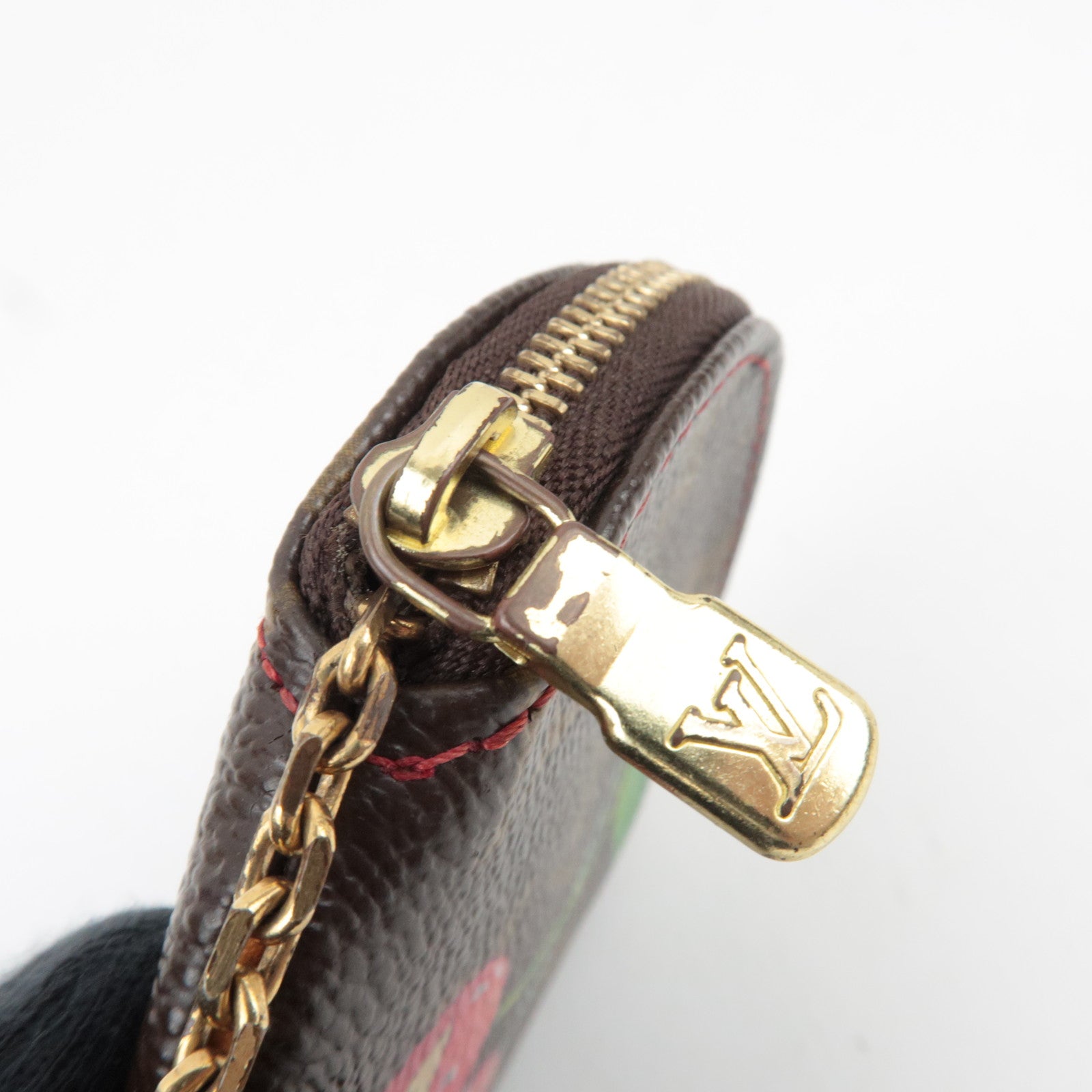 Louis Vuitton Monogram Cherry Porte Monnaie Rond Coin Case M95043 CT0015