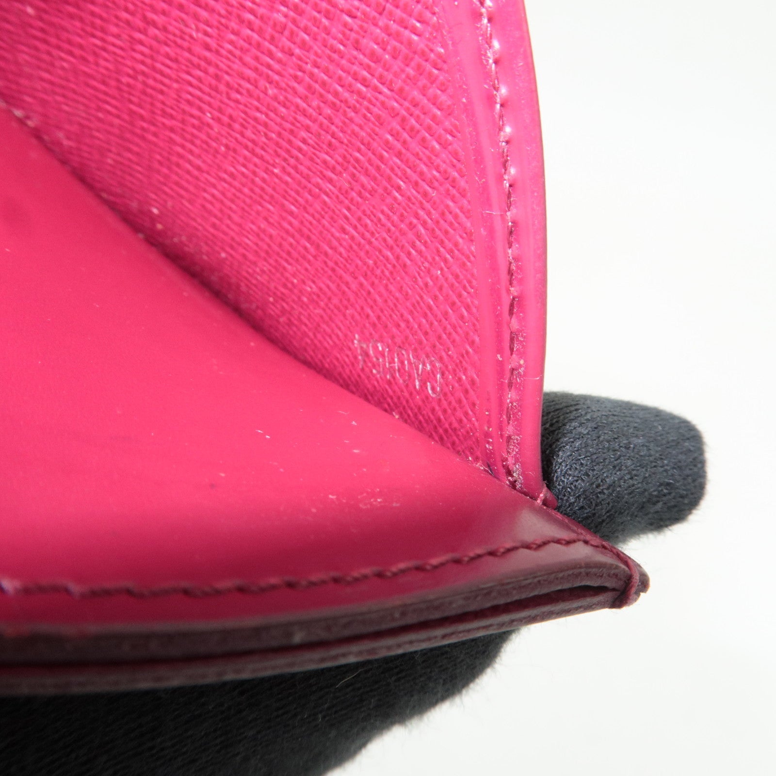 Louis Vuitton Epi Porte Cartes Simple Card Case Fuchsia M60327 CA0154 *Box, Dust bag