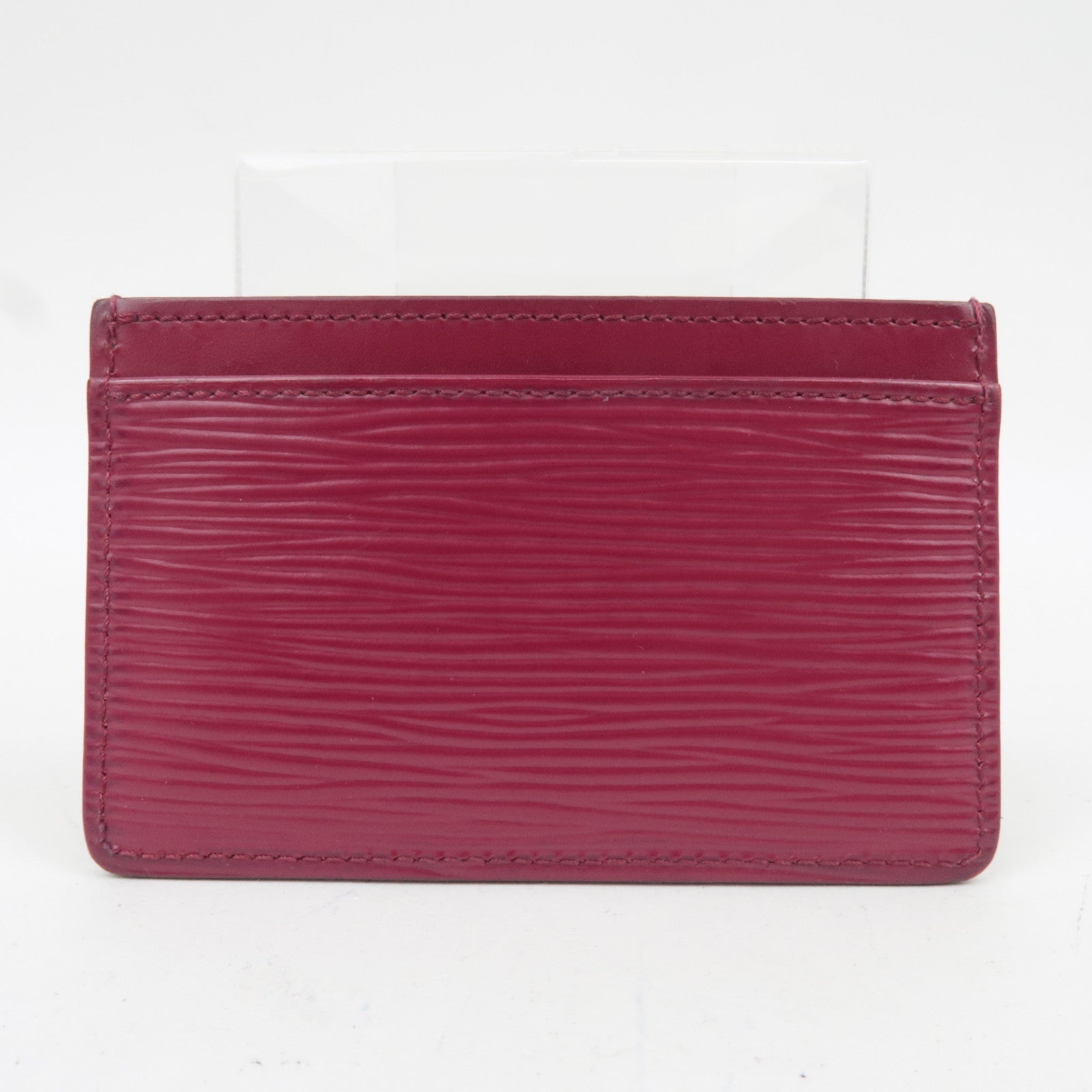 Louis Vuitton Epi Porte Cartes Simple Card Case Fuchsia M60327 CA0154 *Box, Dust bag