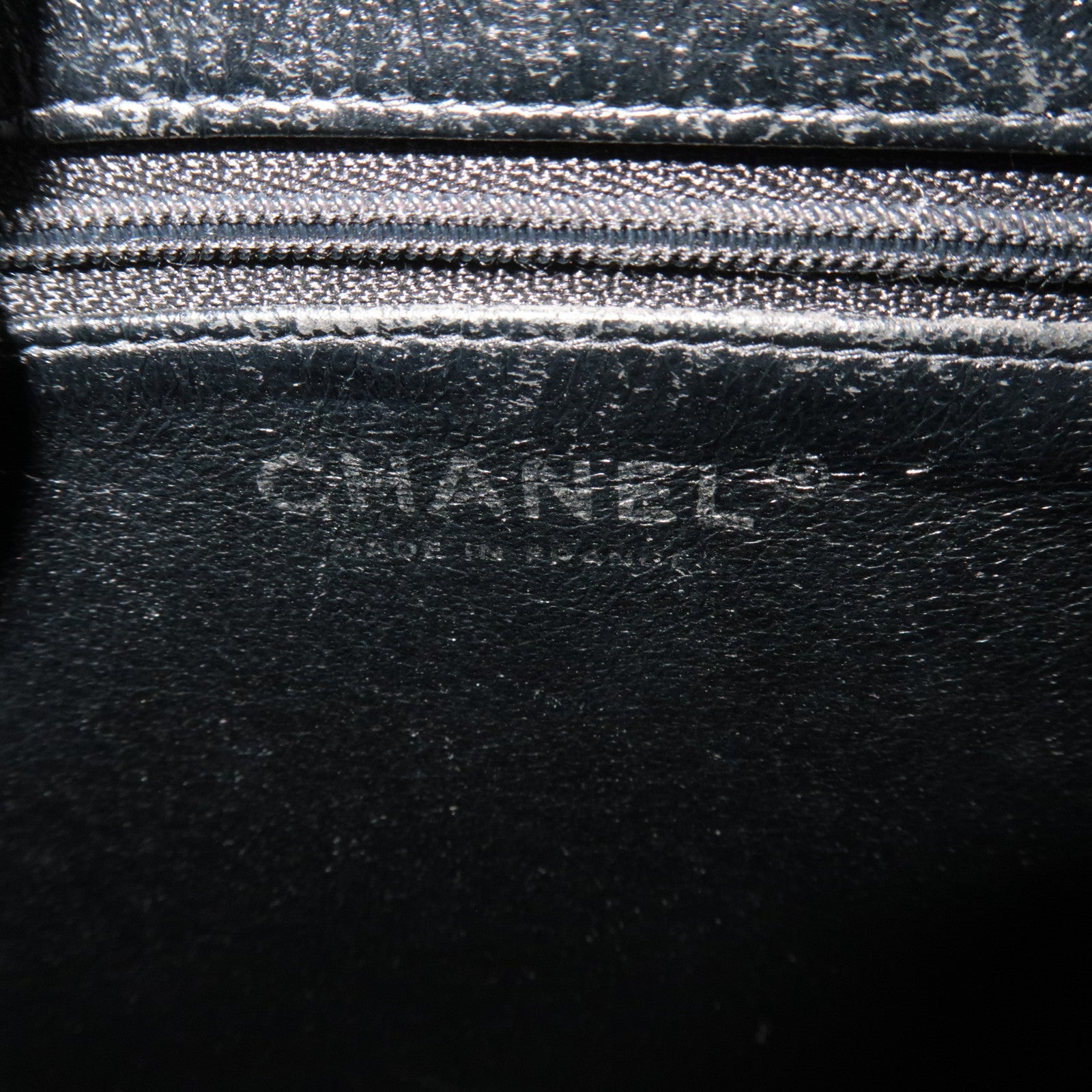 CHANEL Medallion Tote Bag Caviar Skin Black Silver HDW A01804 10031008