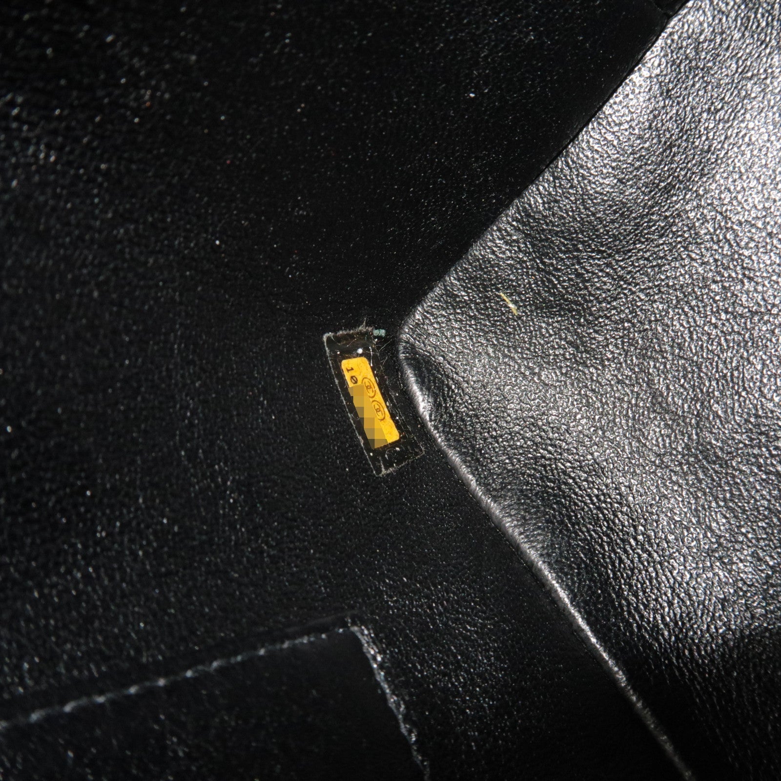 CHANEL Medallion Tote Bag Caviar Skin Black Silver HDW A01804 10031008