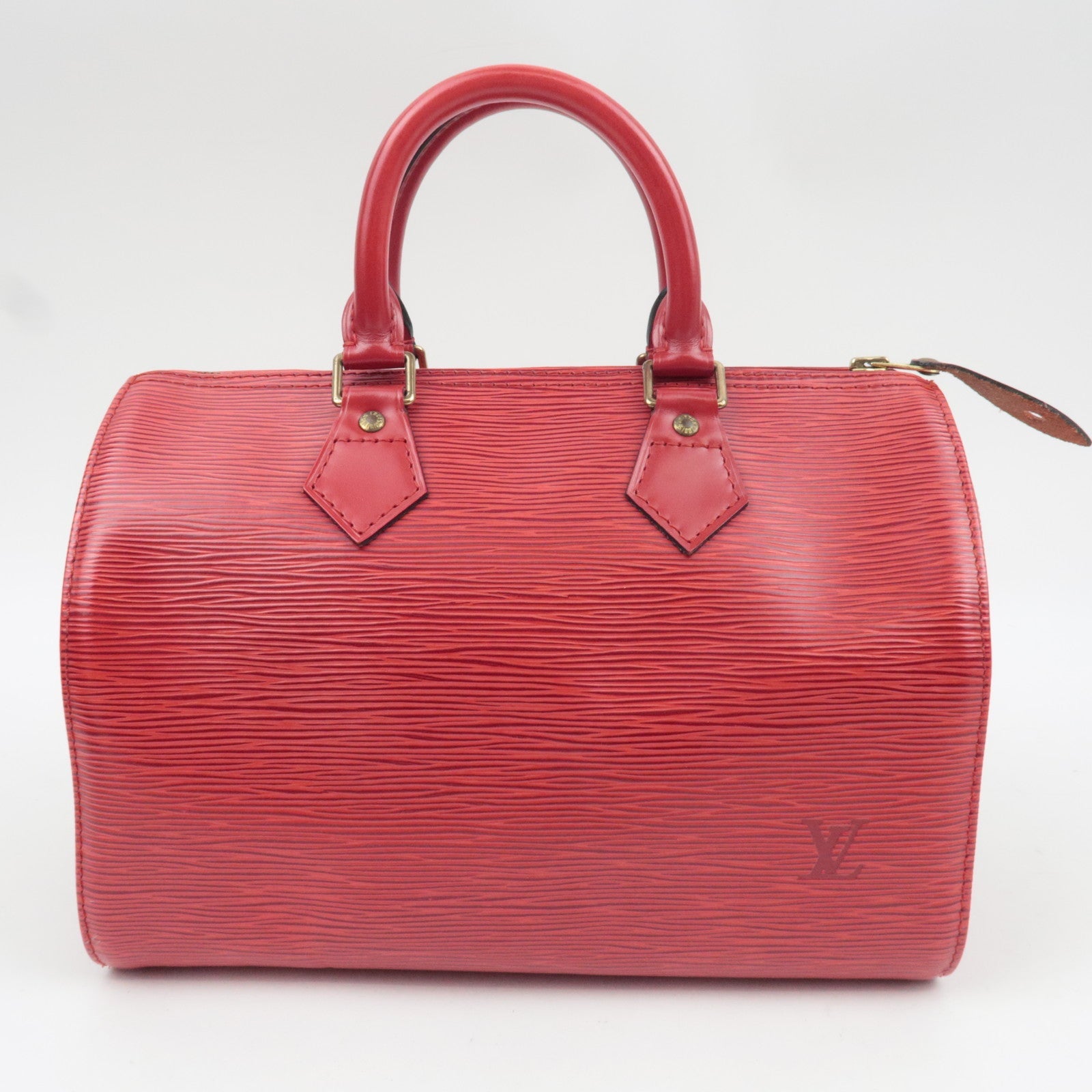 Louis Vuitton Epi Speedy 25 Handbag Castilian Red M43017 VI0964
