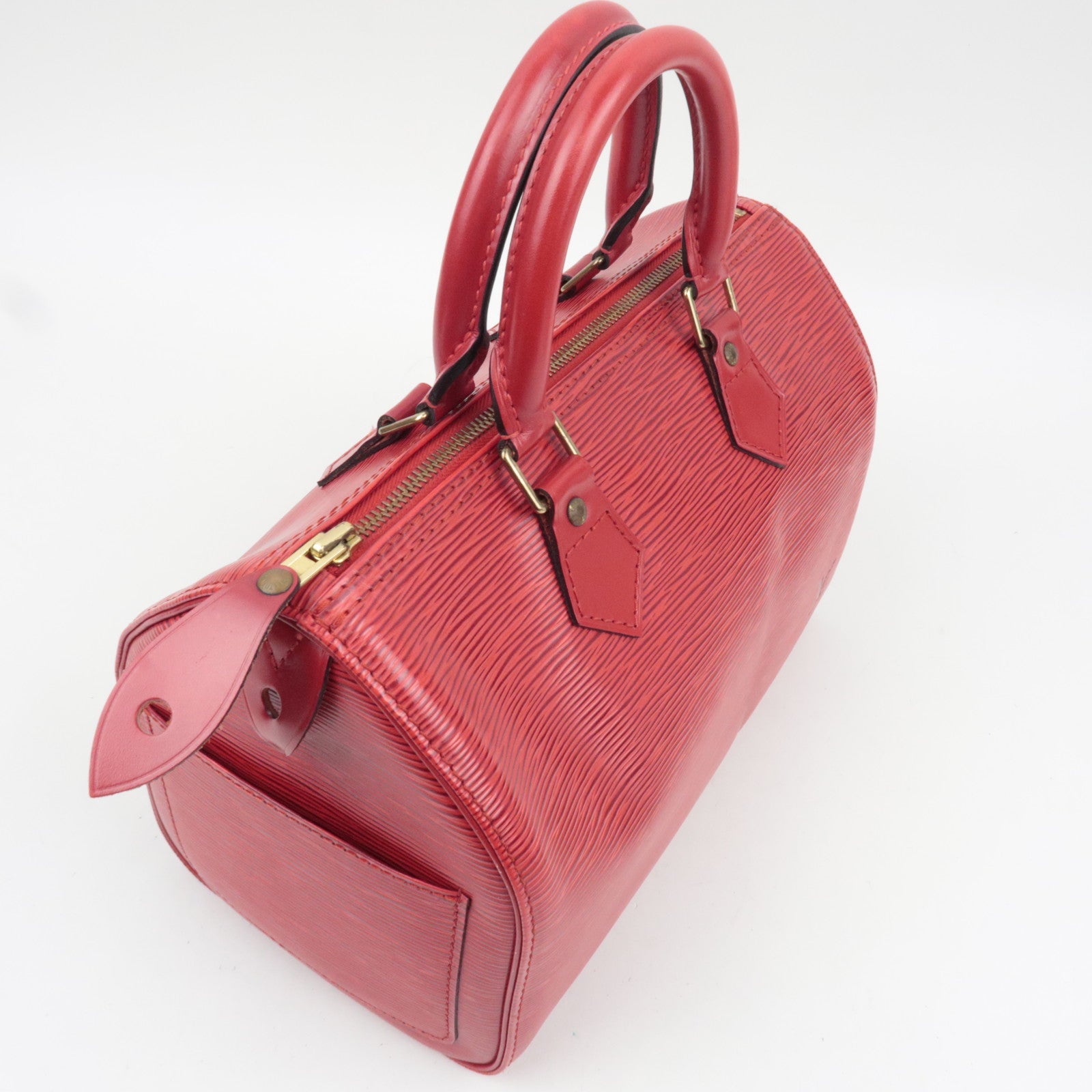 Louis Vuitton Epi Speedy 25 Handbag Castilian Red M43017 VI0964