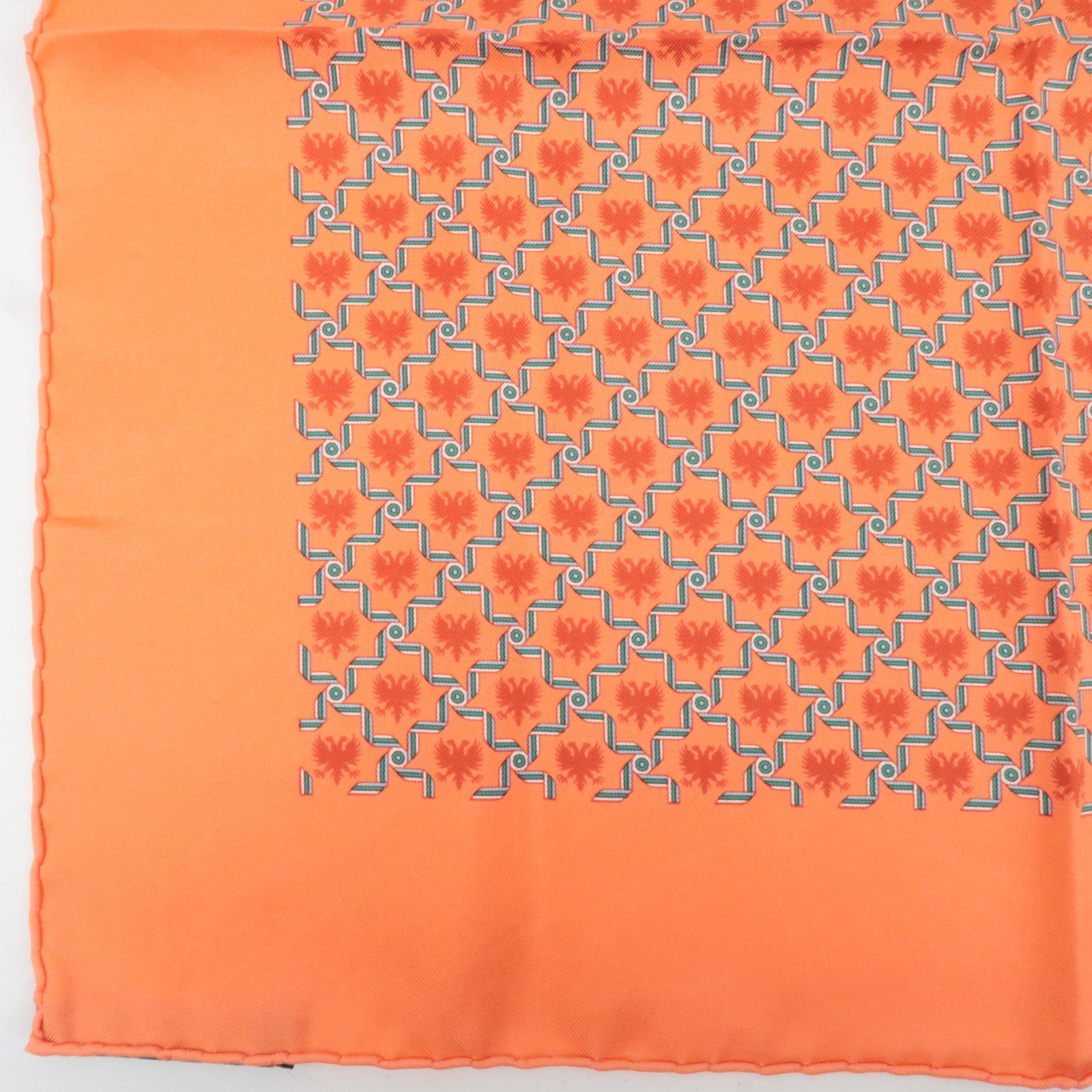 HERMES Petit Carre Carre 40 Scarf 100% Silk Pink