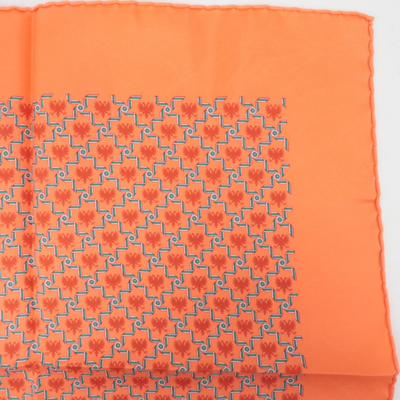 HERMES Petit Carre Carre 40 Scarf 100% Silk Pink