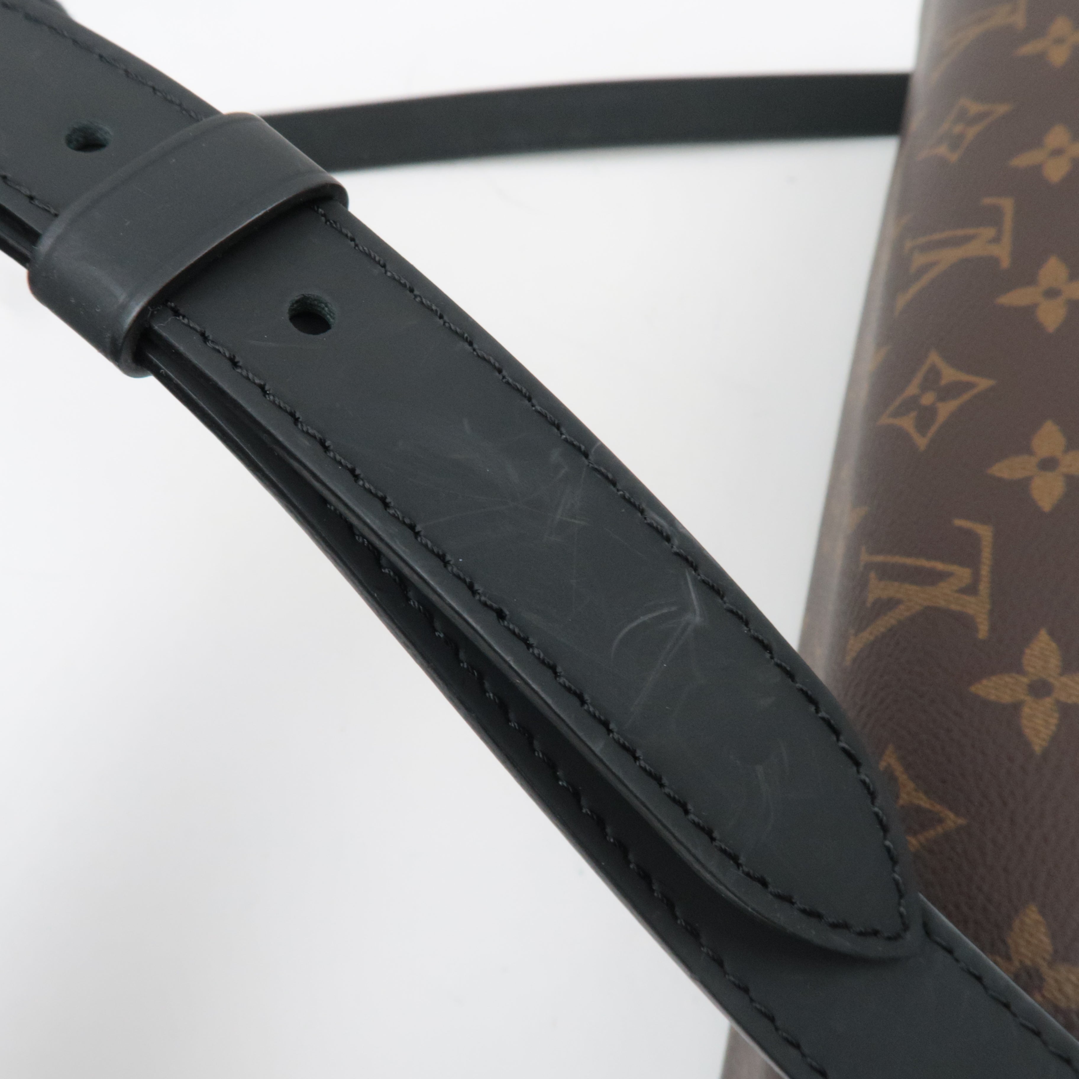 Louis Vuitton Monogram Macassar Porte Documents Jour 2Way Handbag M54019 CA4185 *Strap