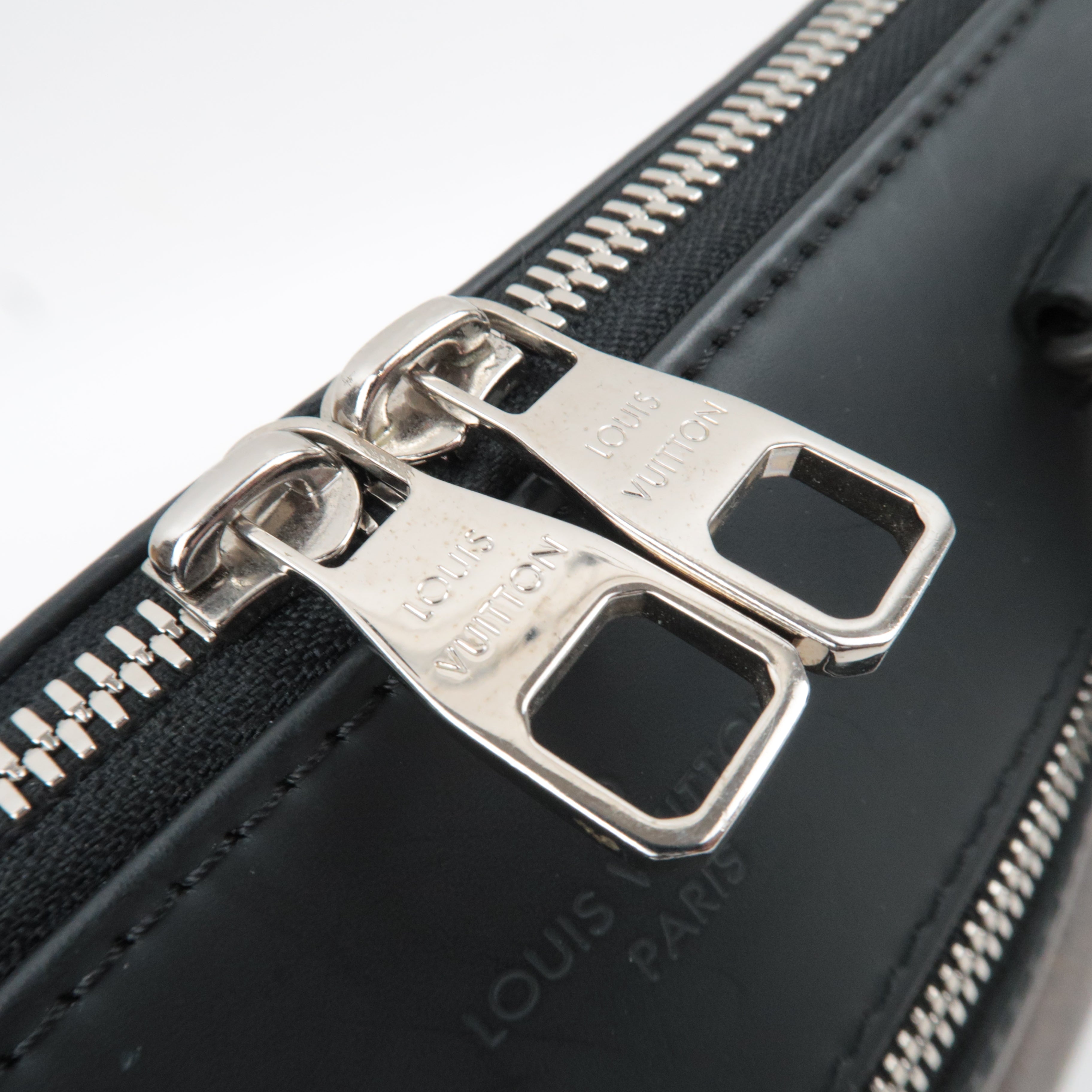 Louis Vuitton Monogram Macassar Porte Documents Jour 2Way Handbag M54019 CA4185 *Strap