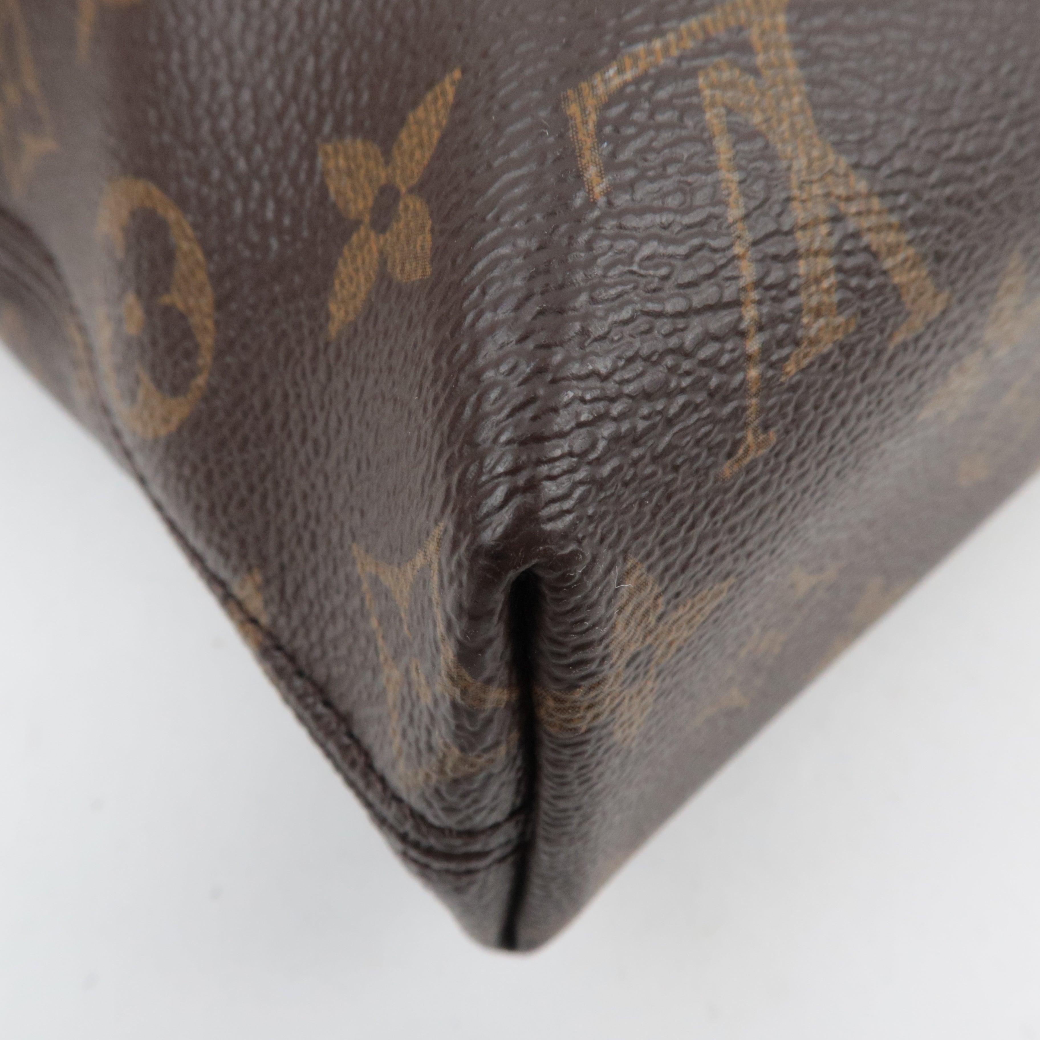 Louis Vuitton Monogram Macassar Porte Documents Jour 2Way Handbag M54019 CA4185 *Strap