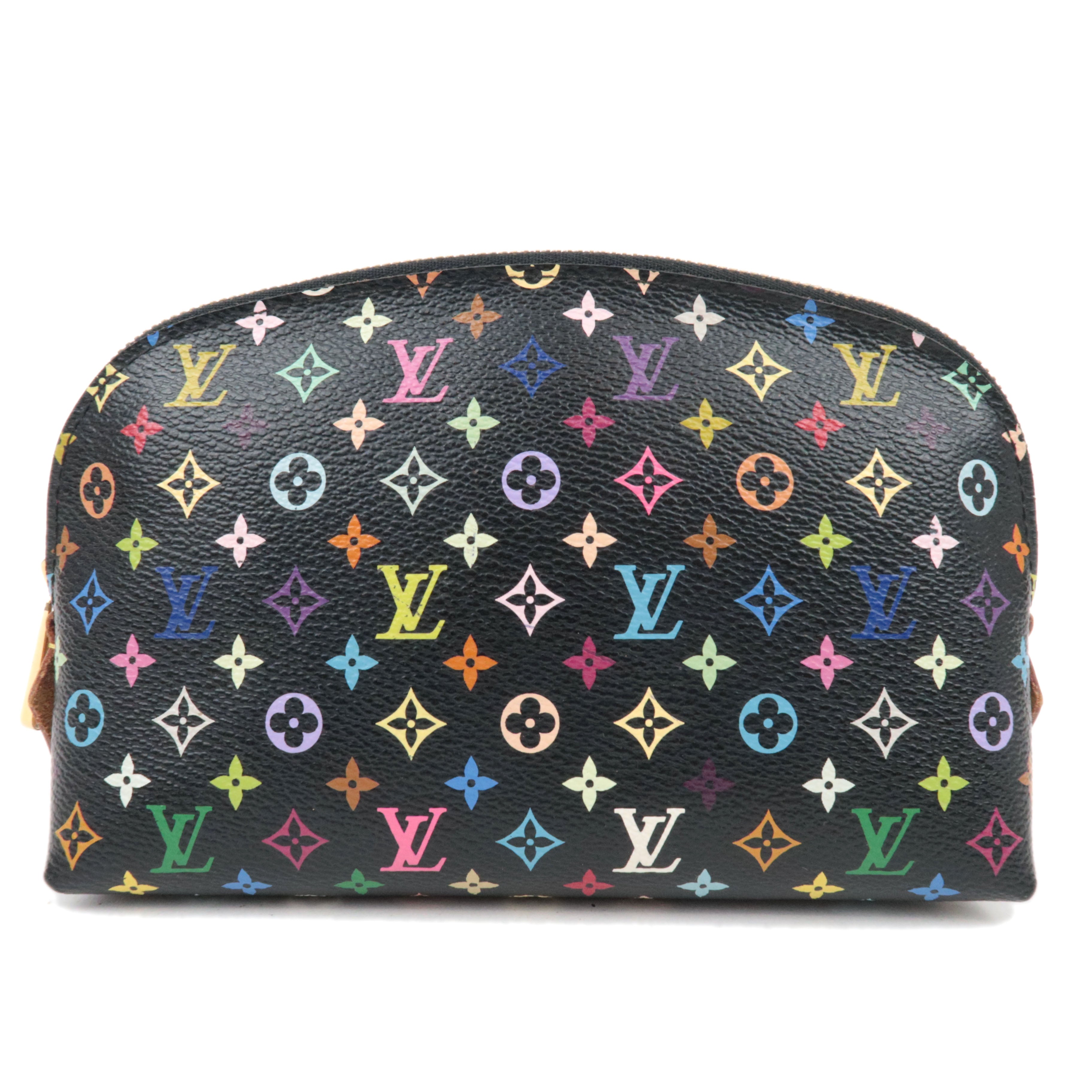 Louis Vuitton Monogram Multicolore Pochette Cosmetic Pouch Noir Grunard M47355 CA4121