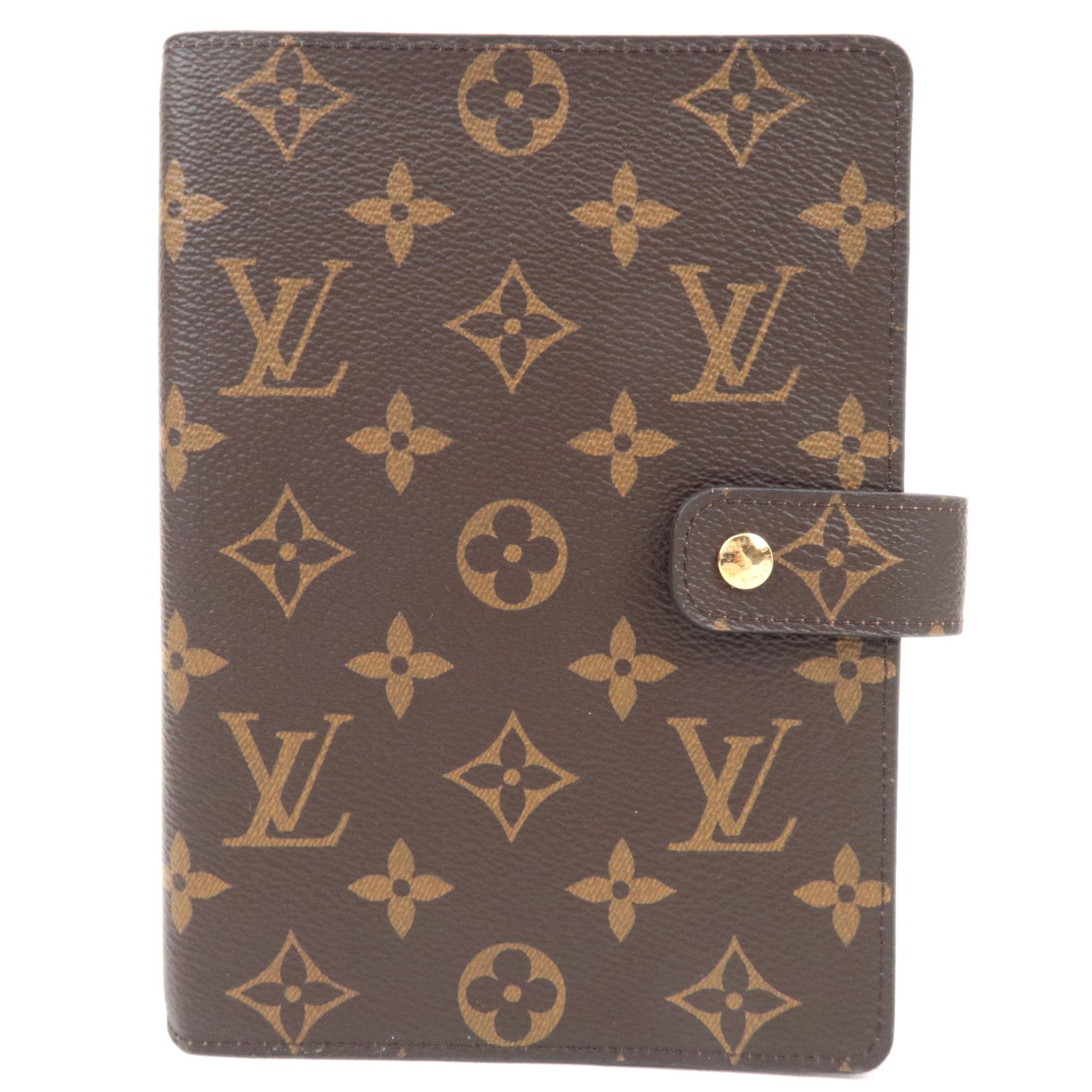 Louis Vuitton Monogram Agenda MM Planner Cover R20105 RA0198 *Some Refills83907