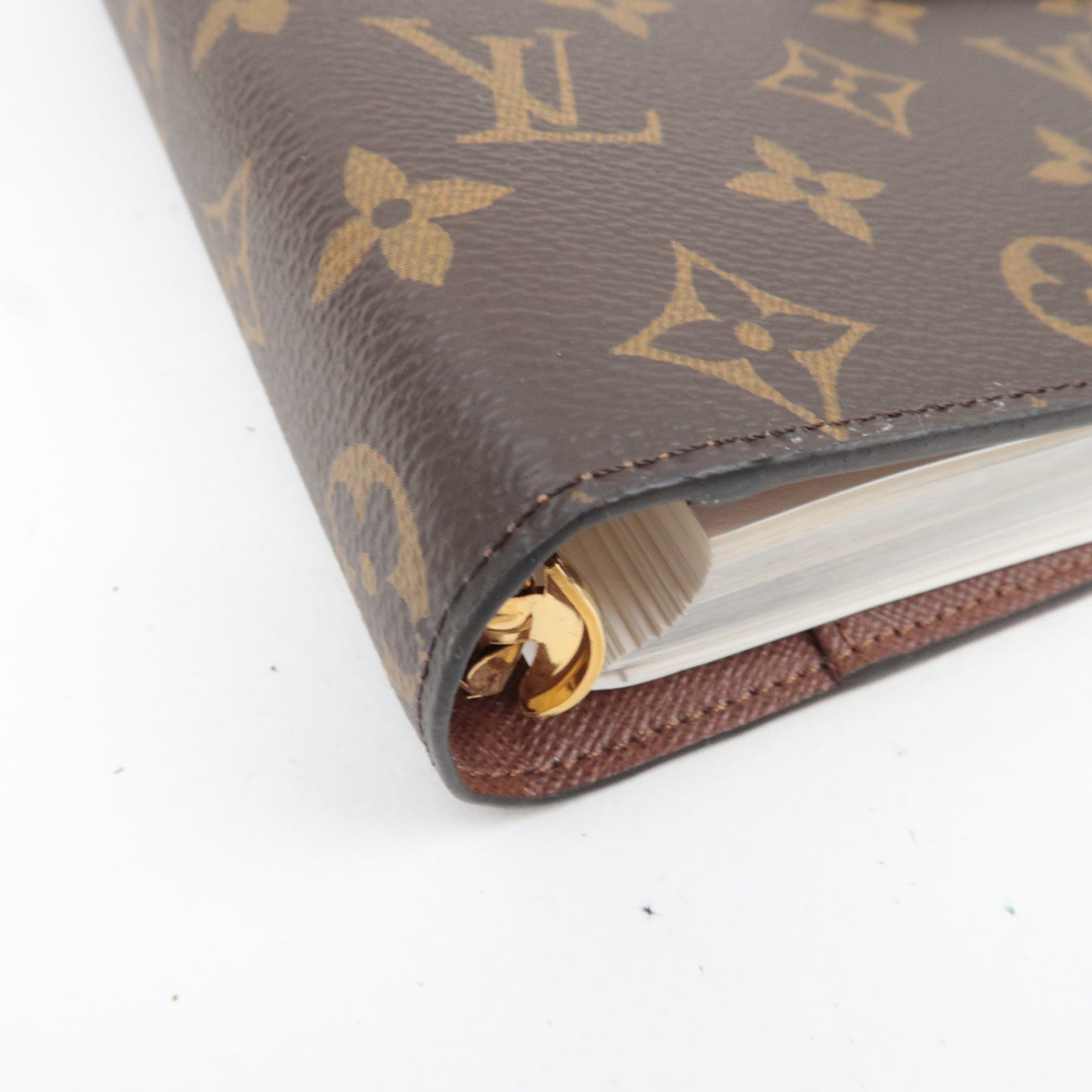Louis Vuitton Monogram Agenda MM Planner Cover R20105 RA0198 *Some Refills