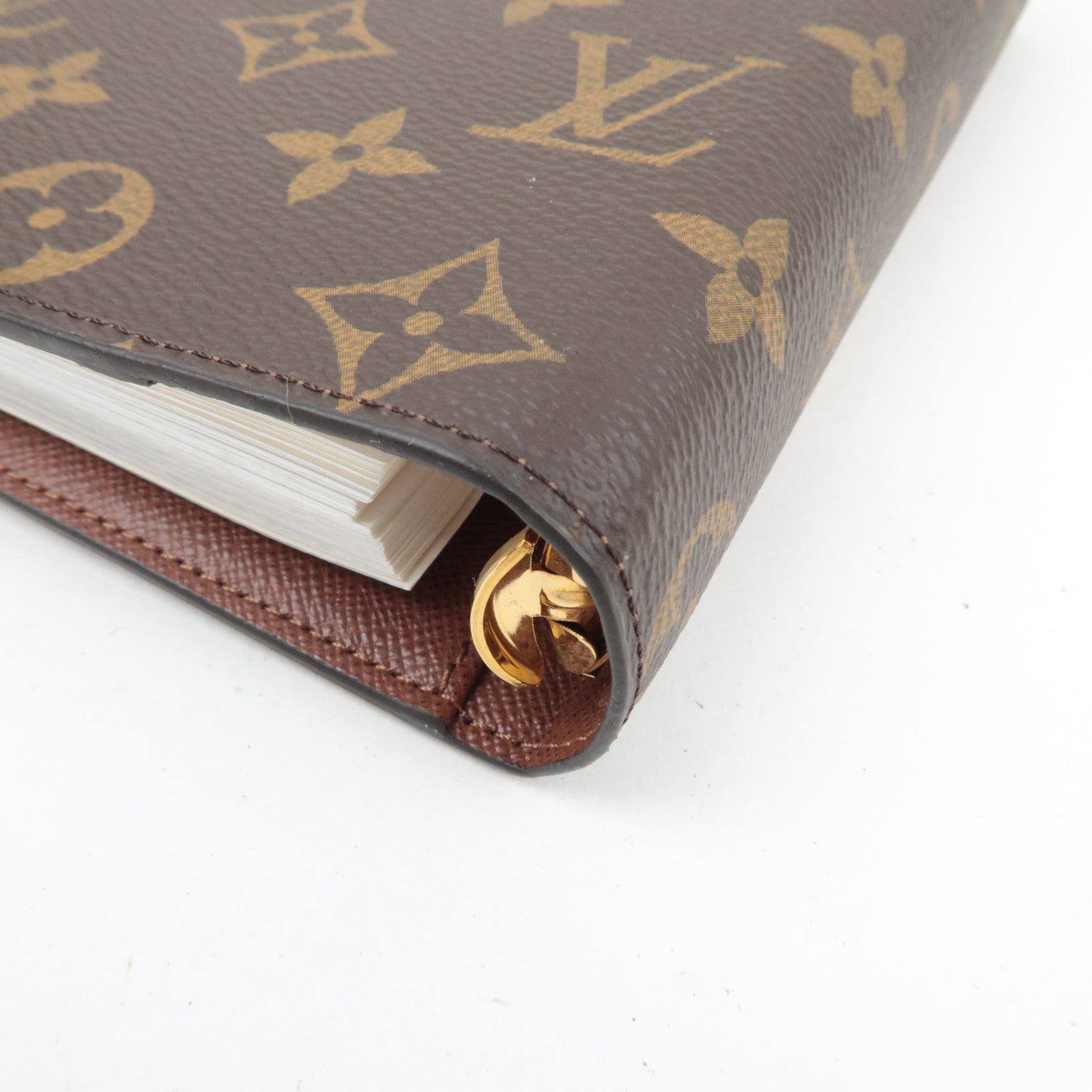 Louis Vuitton Monogram Agenda MM Planner Cover R20105 RA0198 *Some Refills