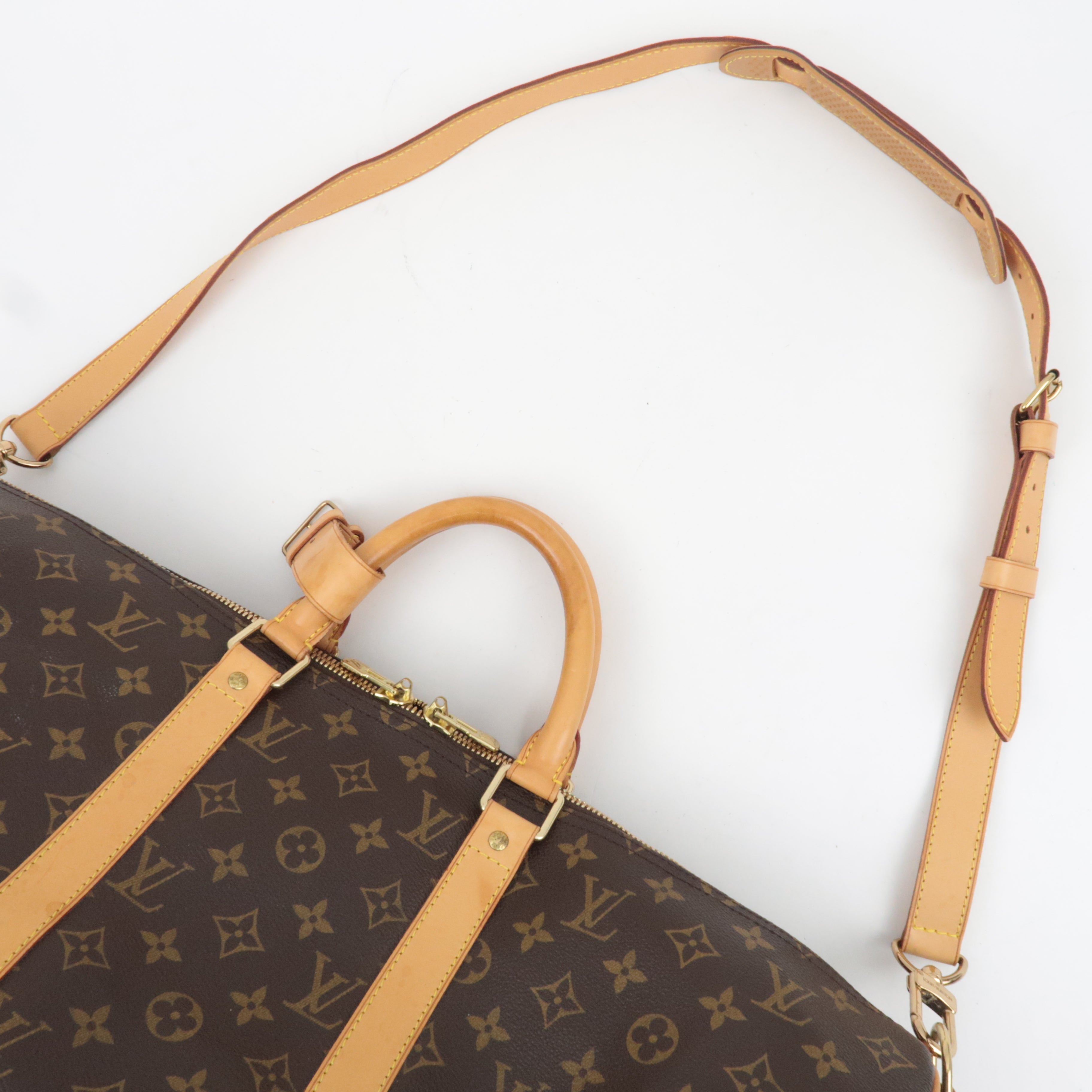 Louis Vuitton Monogram Keepall Bandouliere 50 Travel Bag M41416 MB1024 *Strap, Poignet
