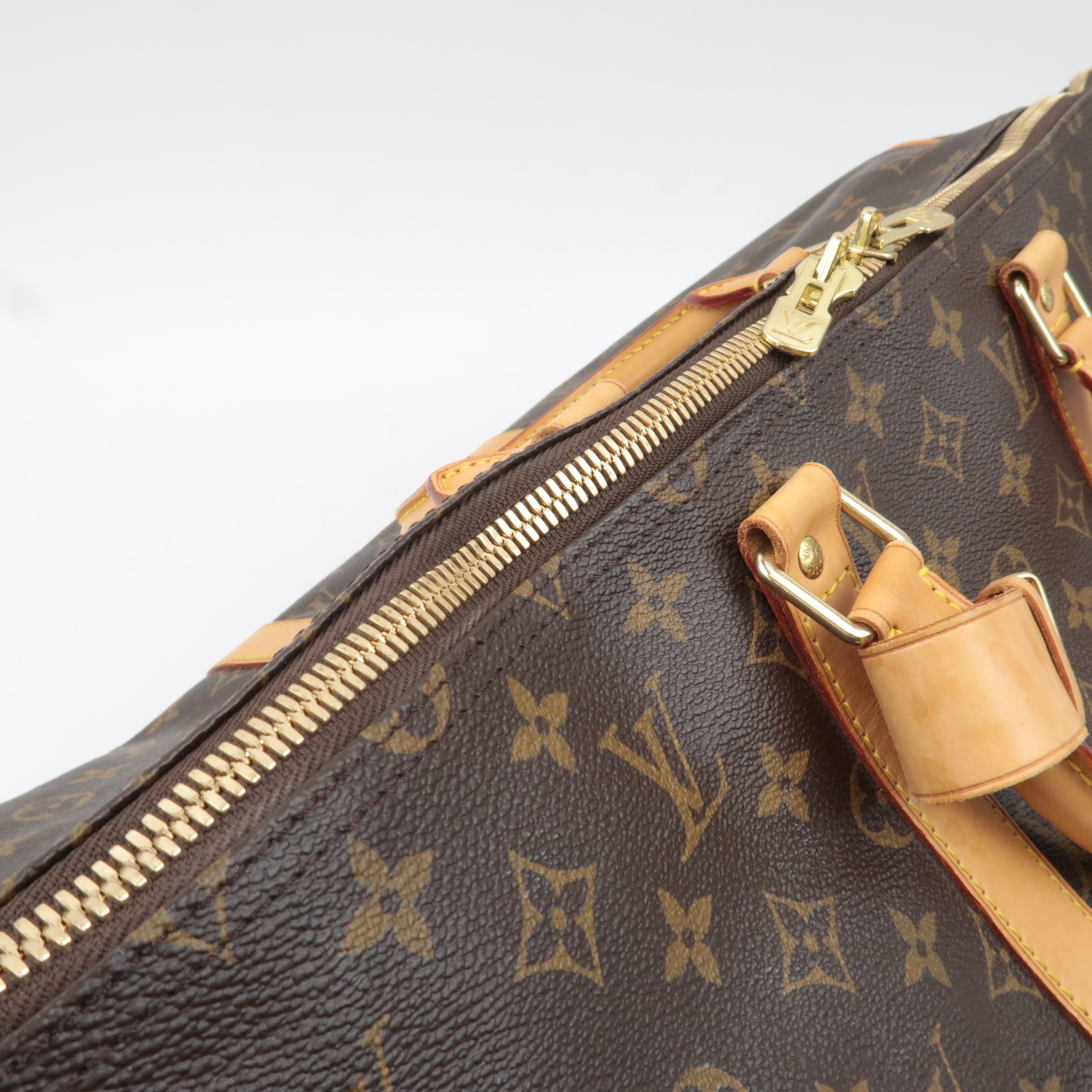 Louis Vuitton Monogram Keepall Bandouliere 50 Travel Bag M41416 MB1024 *Strap, Poignet