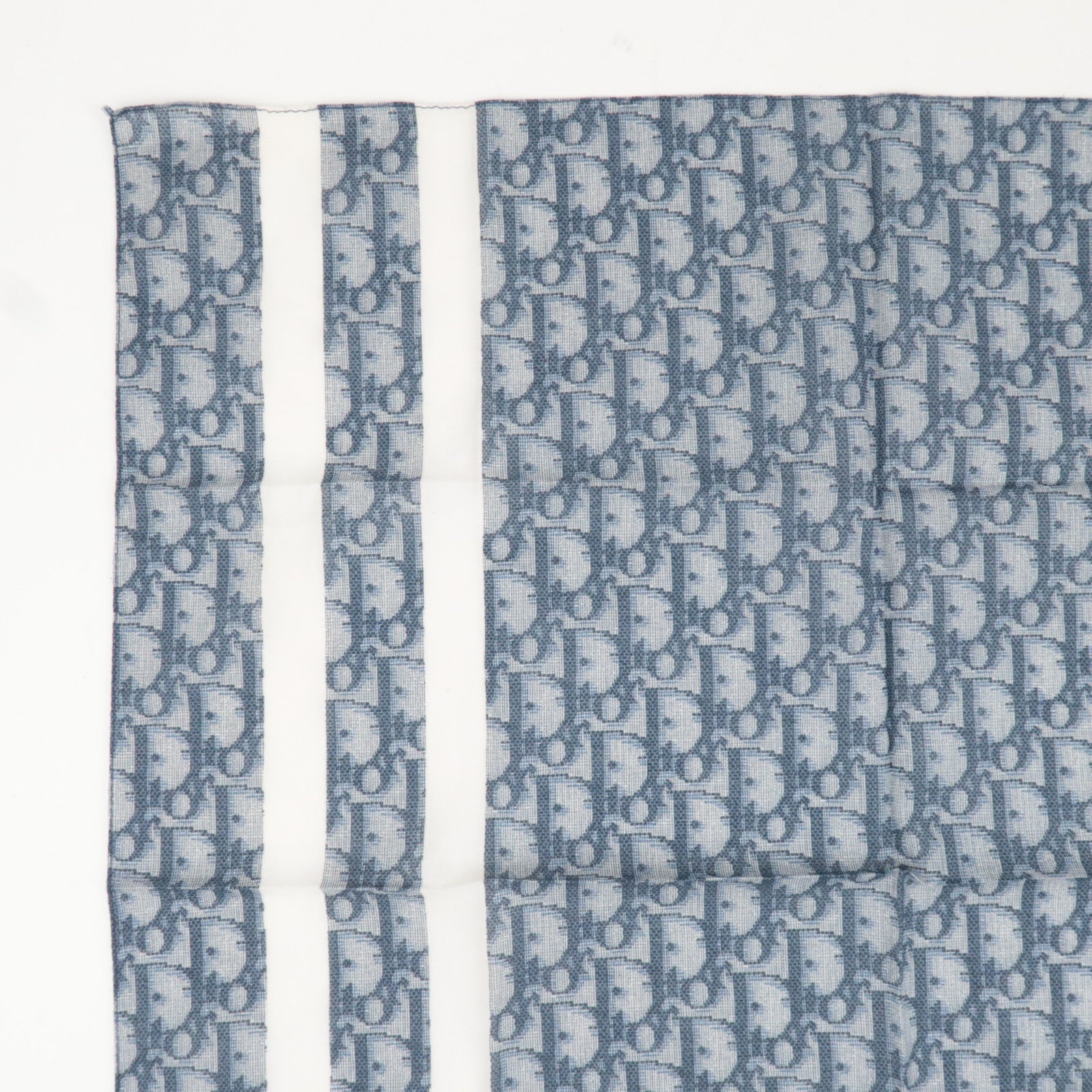 Christian Dior Trotter 100% Cotton Scarf Navy