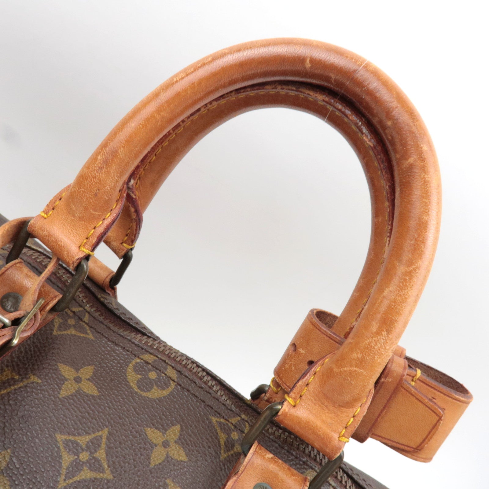 Louis Vuitton Monogram Keepall 45 Old Model Travel Bag M41428 VI873 *Name tag, Poignet, Lock