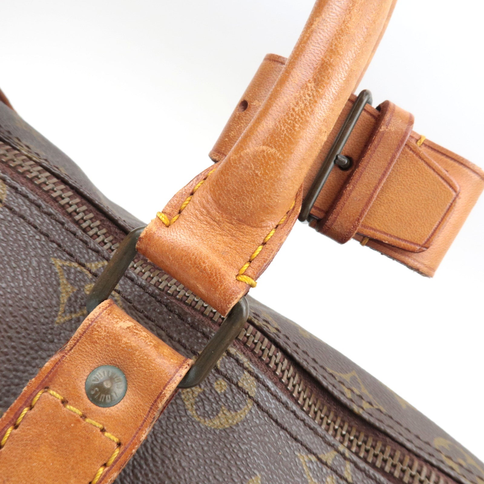 Louis Vuitton Monogram Keepall 45 Old Model Travel Bag M41428 VI873 *Name tag, Poignet, Lock