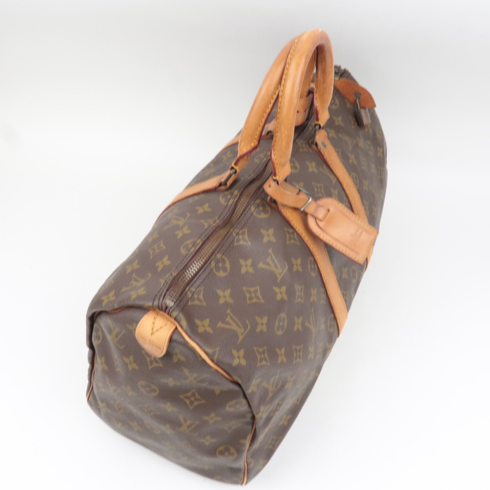 Louis Vuitton Monogram Keepall 45 Old Model Travel Bag M41428 VI873 *Name tag, Poignet, Lock
