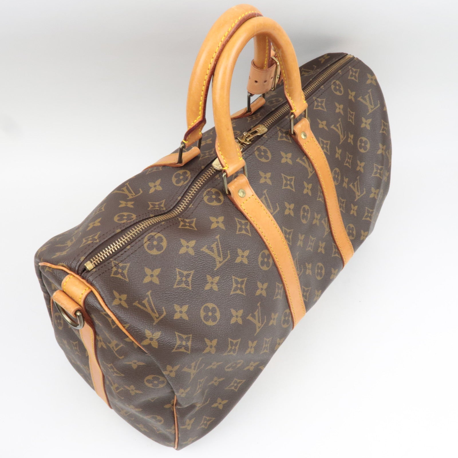 Louis Vuitton Monogram Keepall Bandouliere 45 Travel Bag M41418 VI874 *Strap, Poignet