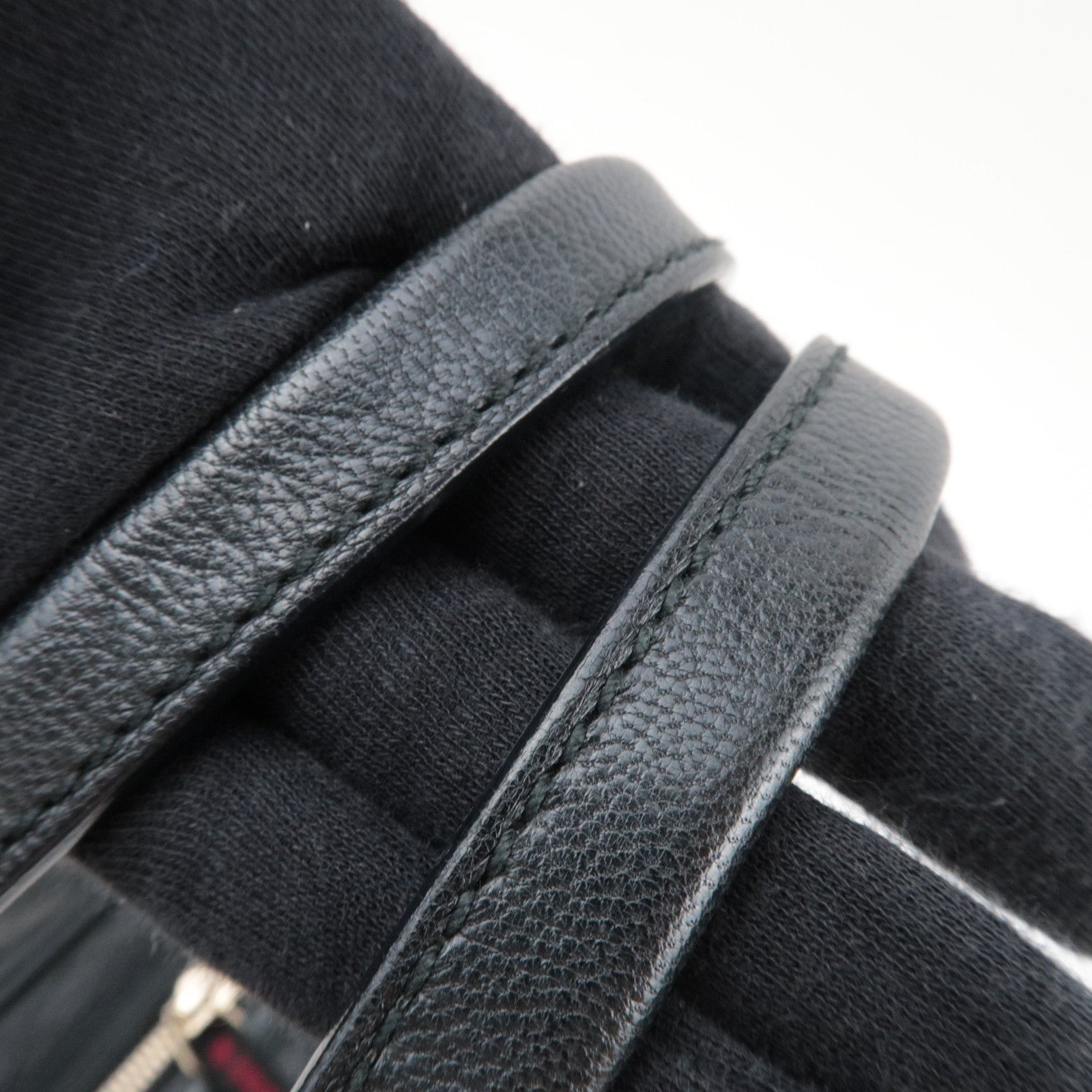 GUCCI Princy Leather Shoulder Bag Black 161720