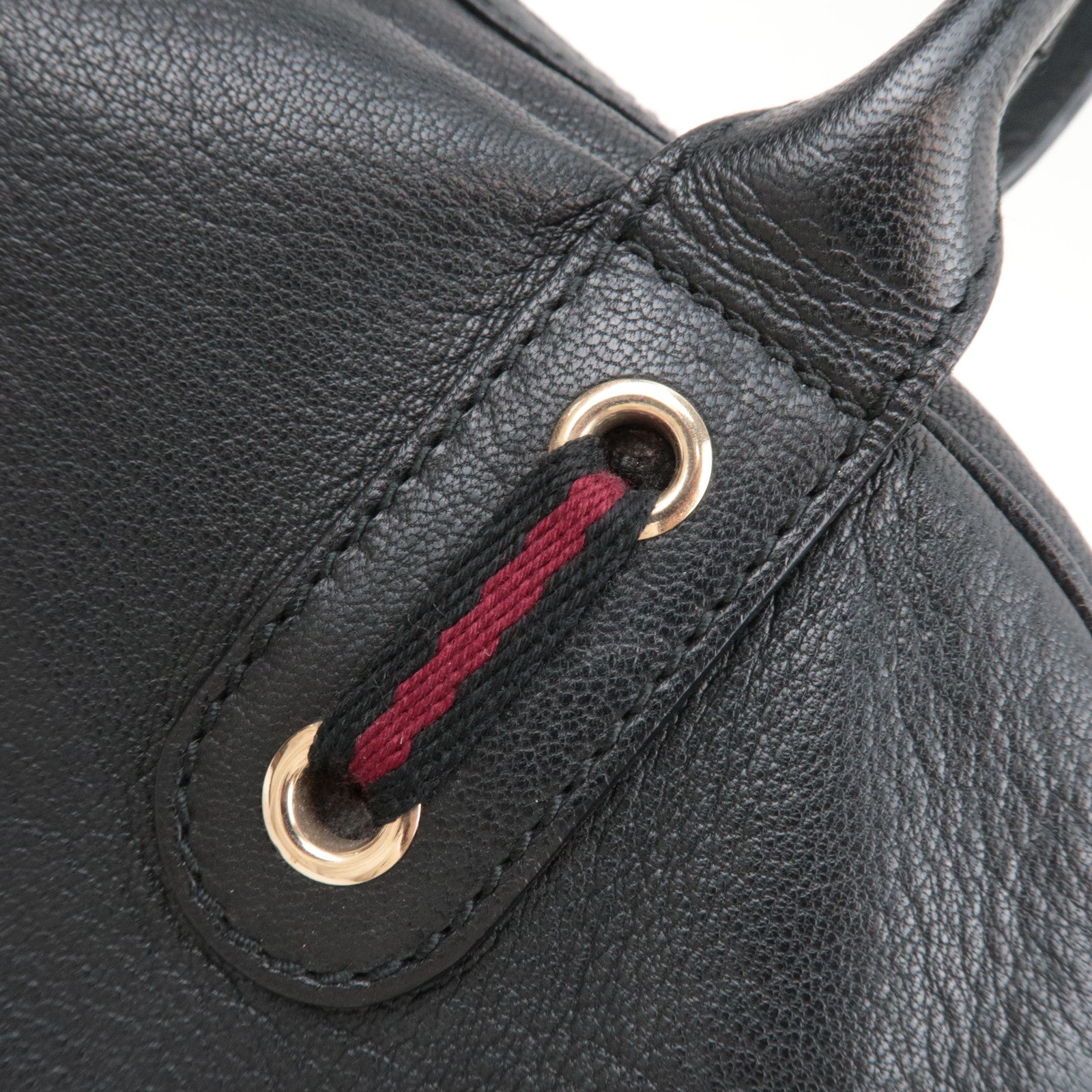 GUCCI Princy Leather Shoulder Bag Black 161720