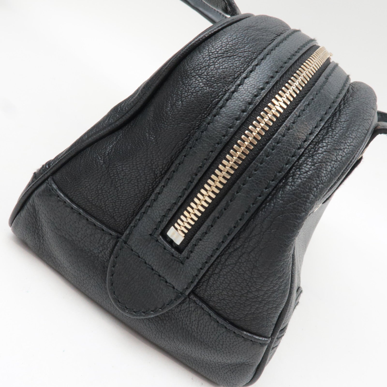 GUCCI Princy Leather Shoulder Bag Black 161720