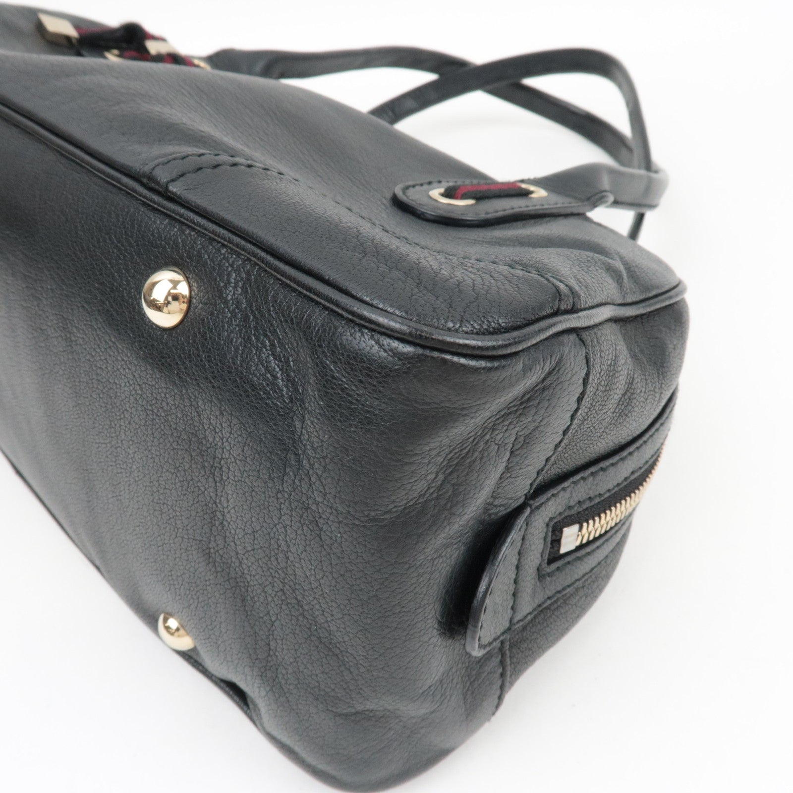 GUCCI Princy Leather Shoulder Bag Black 161720