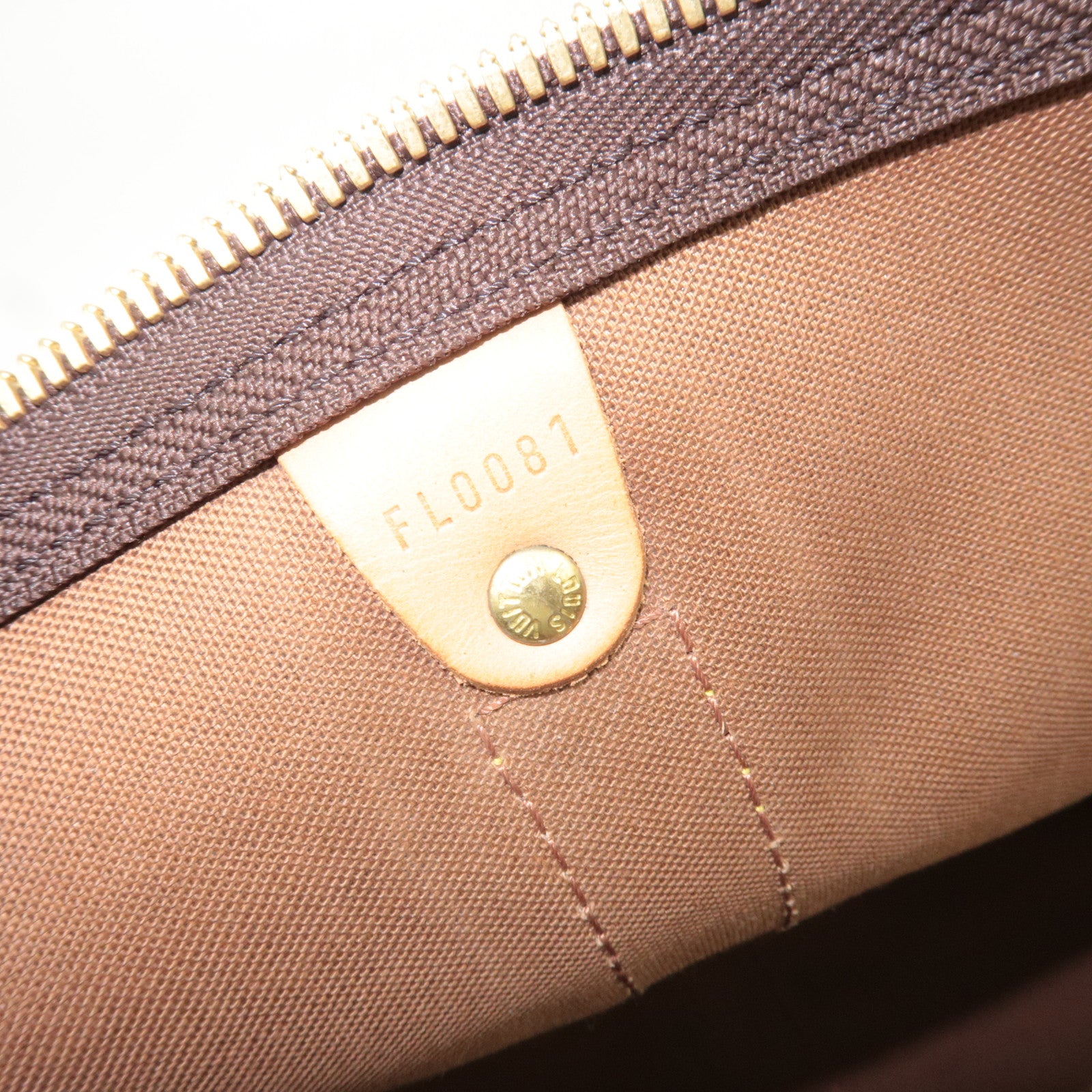 Louis Vuitton Monogram Keepall 50 Travel Bag M41426 FL0081 *Name Tag, Poignet