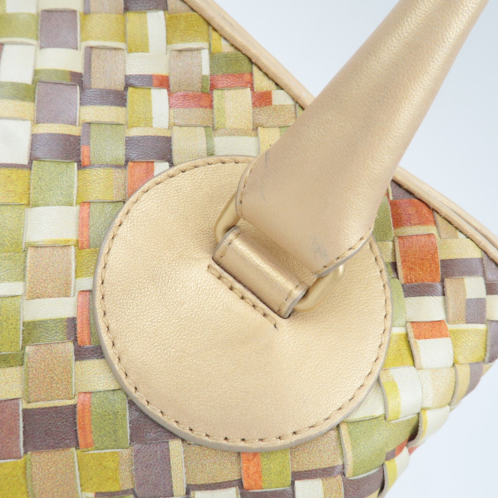 BOTTEGA VENETA Intrecciato Leather Tote Bag Multicolor 142484
