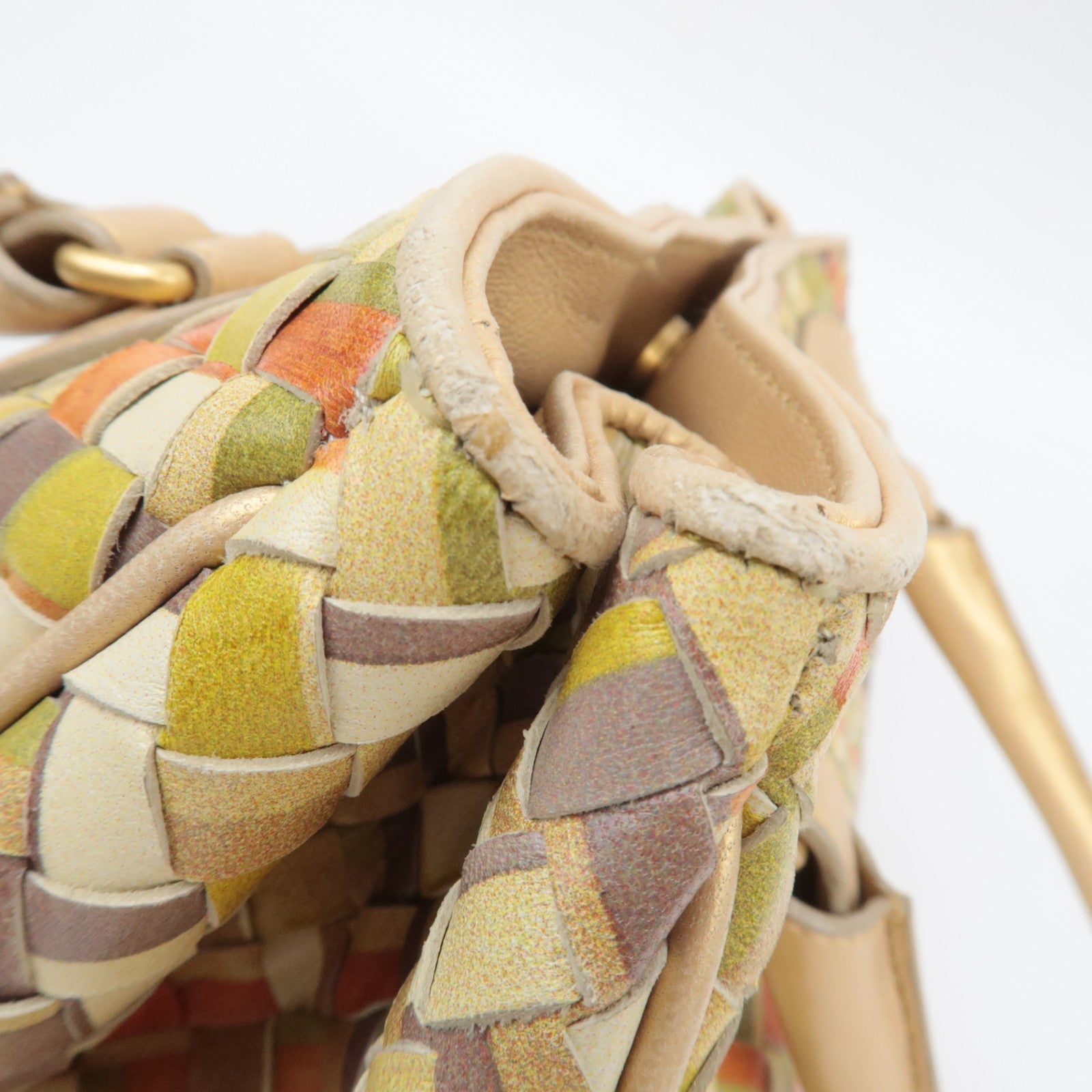 BOTTEGA VENETA Intrecciato Leather Tote Bag Multicolor 142484